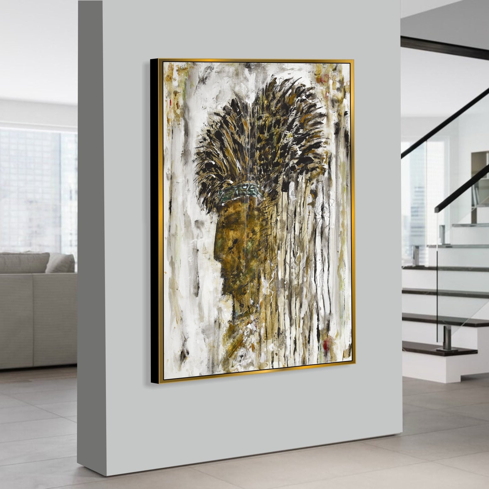 Dynamic Brushwork Art ABSTRACT WILDERNESS