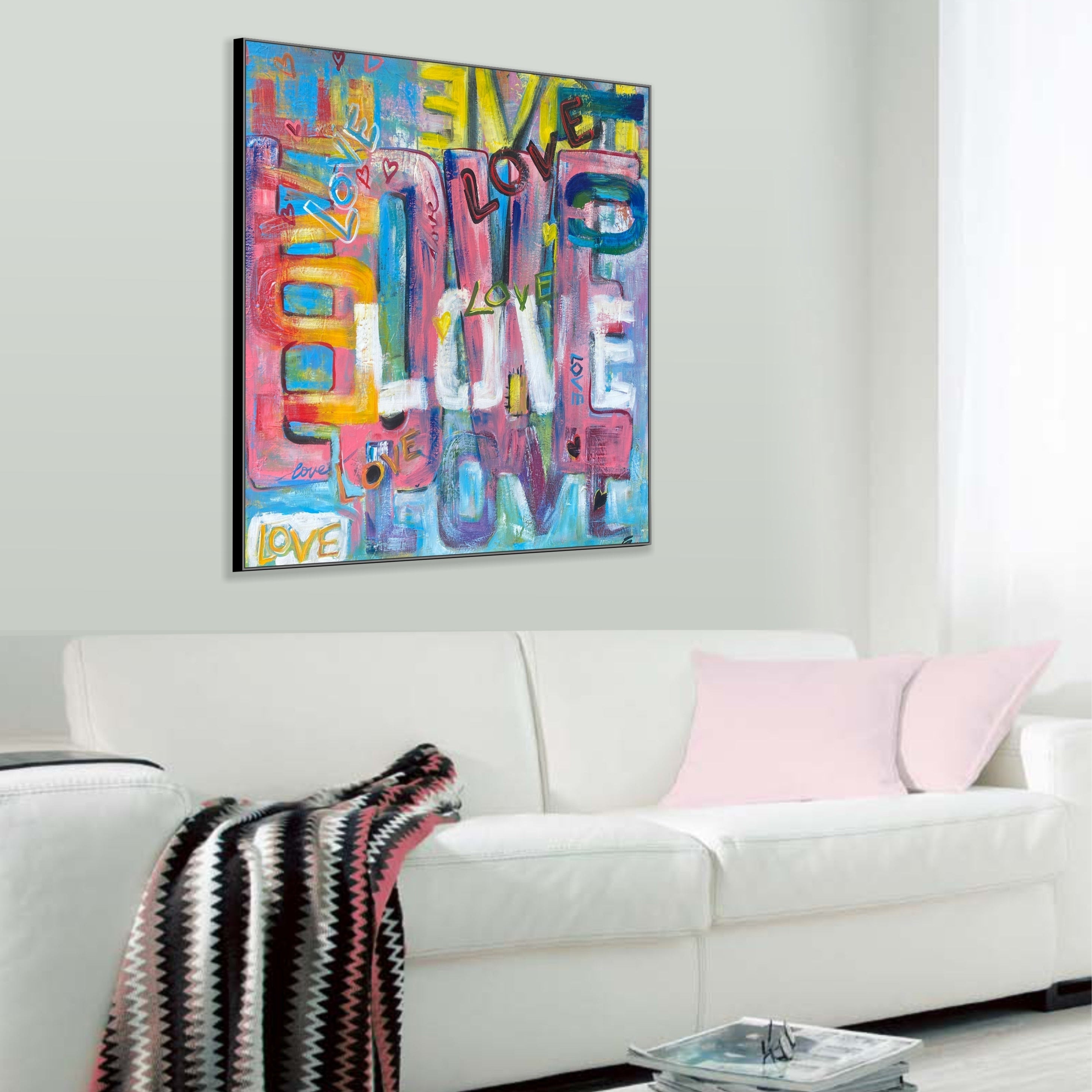 LOVE IN COLORS 32"x32"