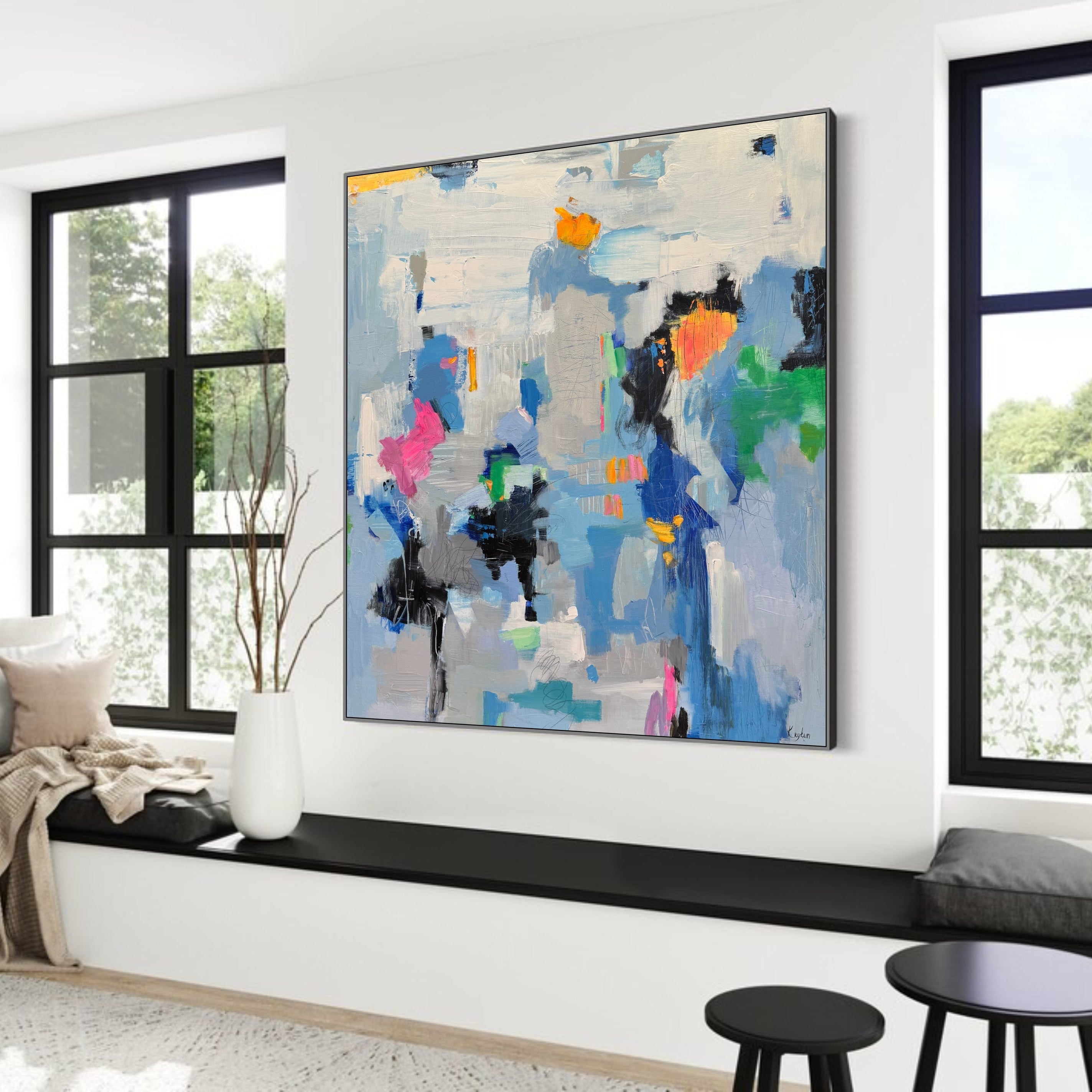 CHROMATIC CONVERSATIONS 45.6"x45.6"