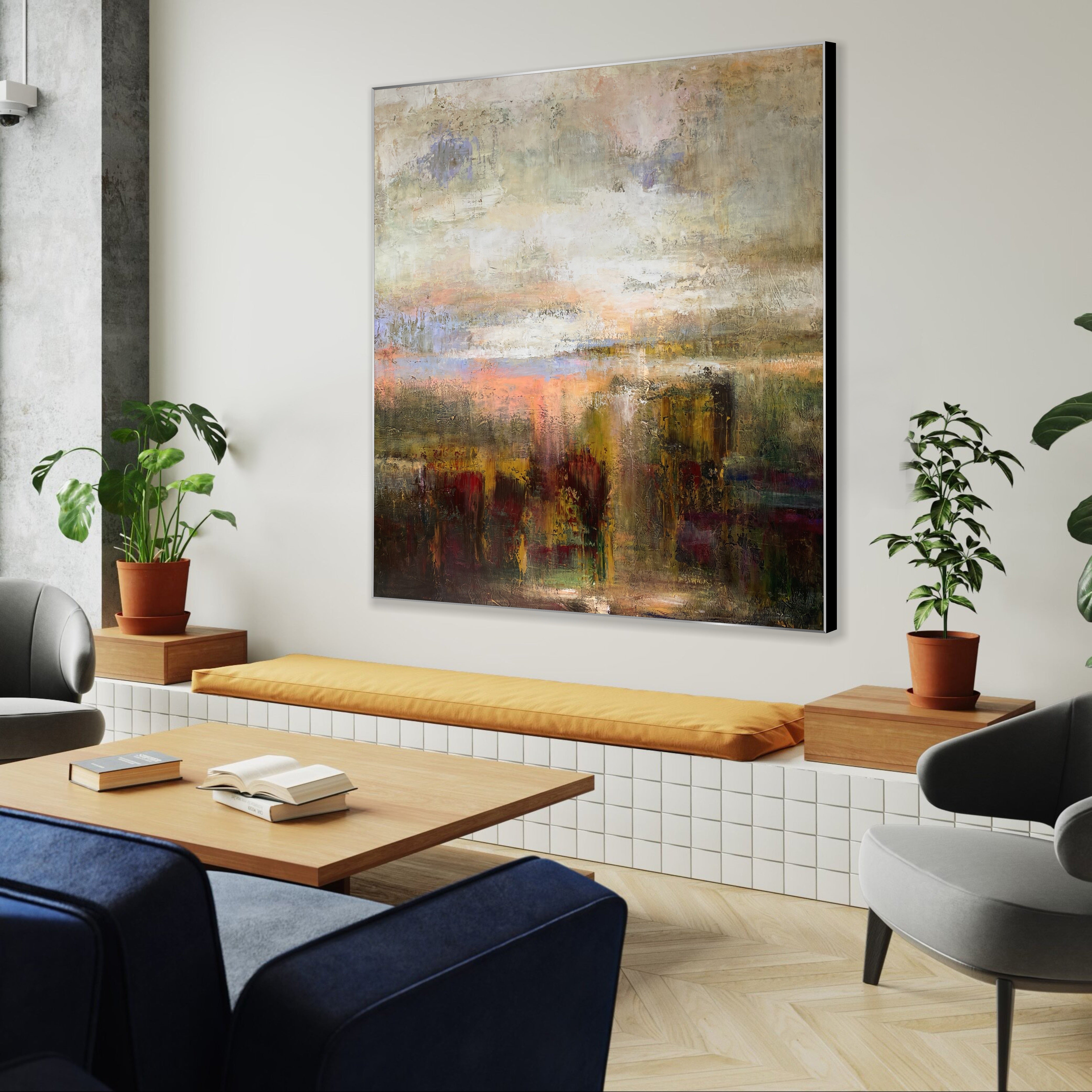 MORNING HUES 50"x50"