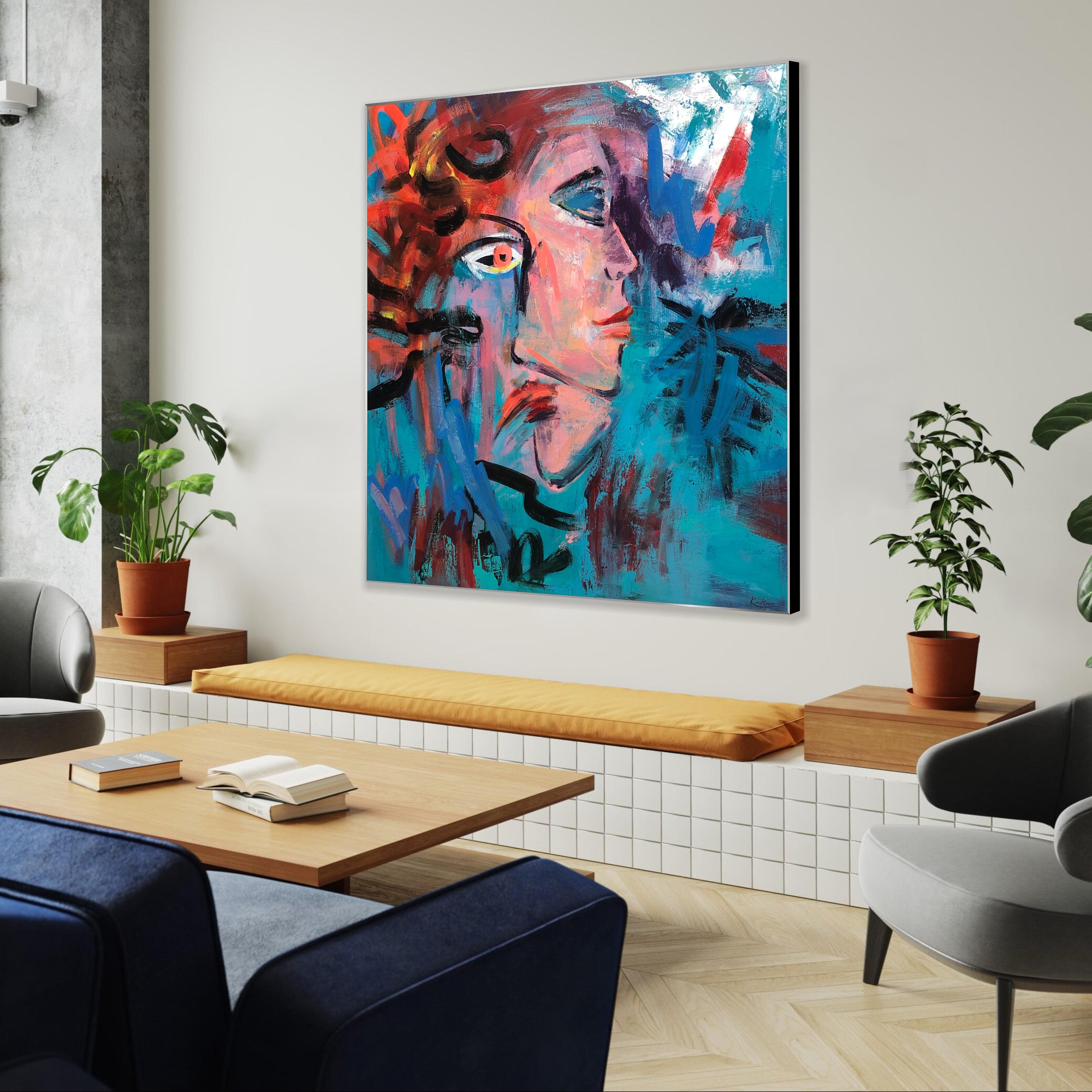 EMOTIONAL CHAOS 46"x46"