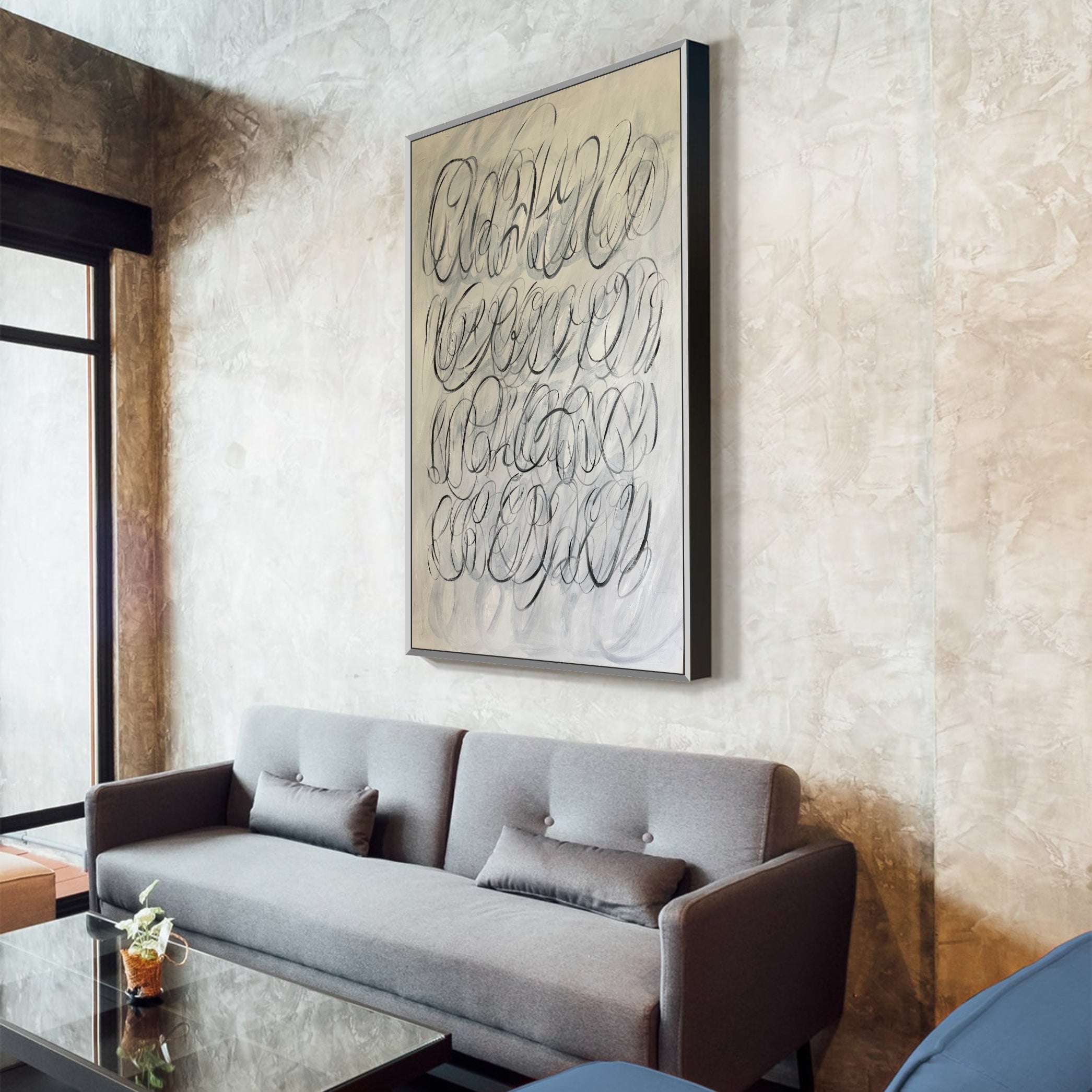 MONOCHROME WHISPERS 64"x38"