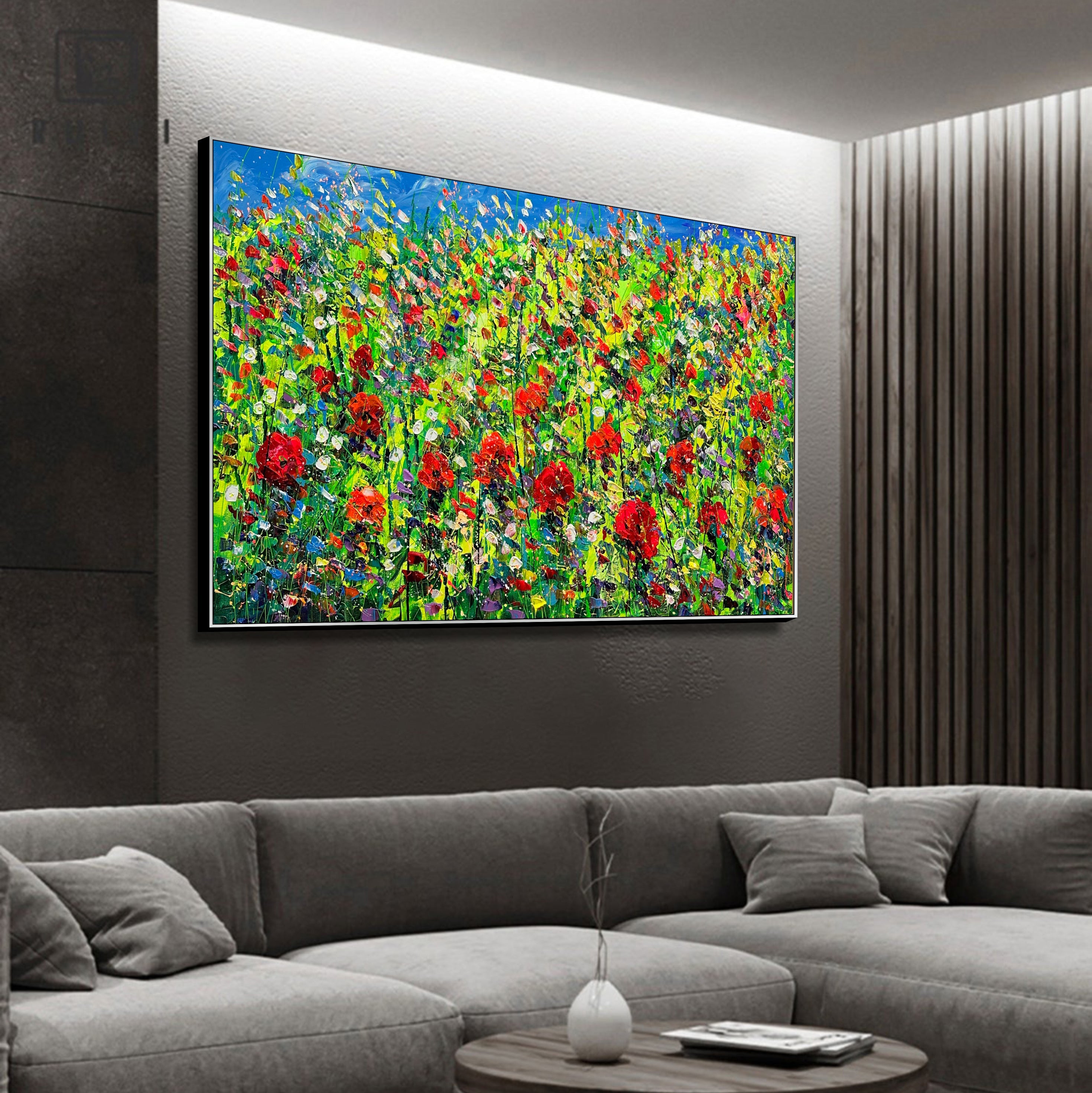 CRIMSON MEADOWS 42"x68"