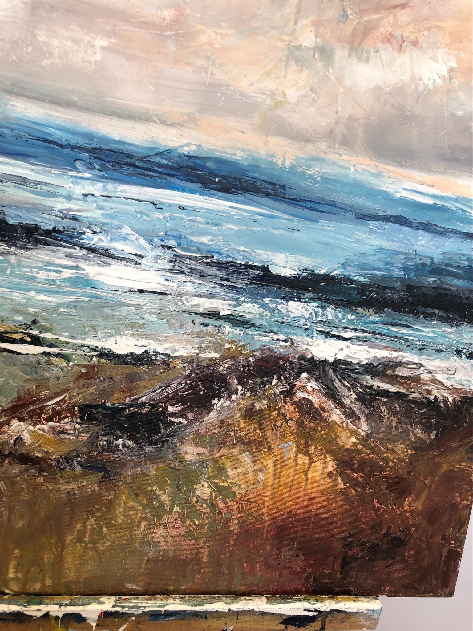 AHEAD OF THE STORM 27.5"x27.5"