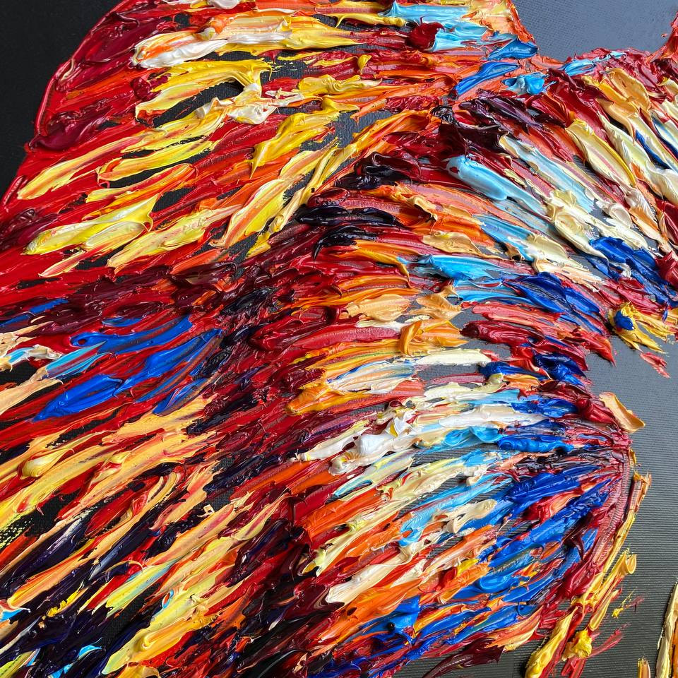 Textured artistic painting clinic decor LIFE SOURCE