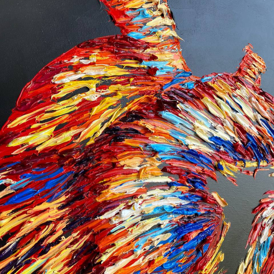 Textured artistic painting clinic decor LIFE SOURCE