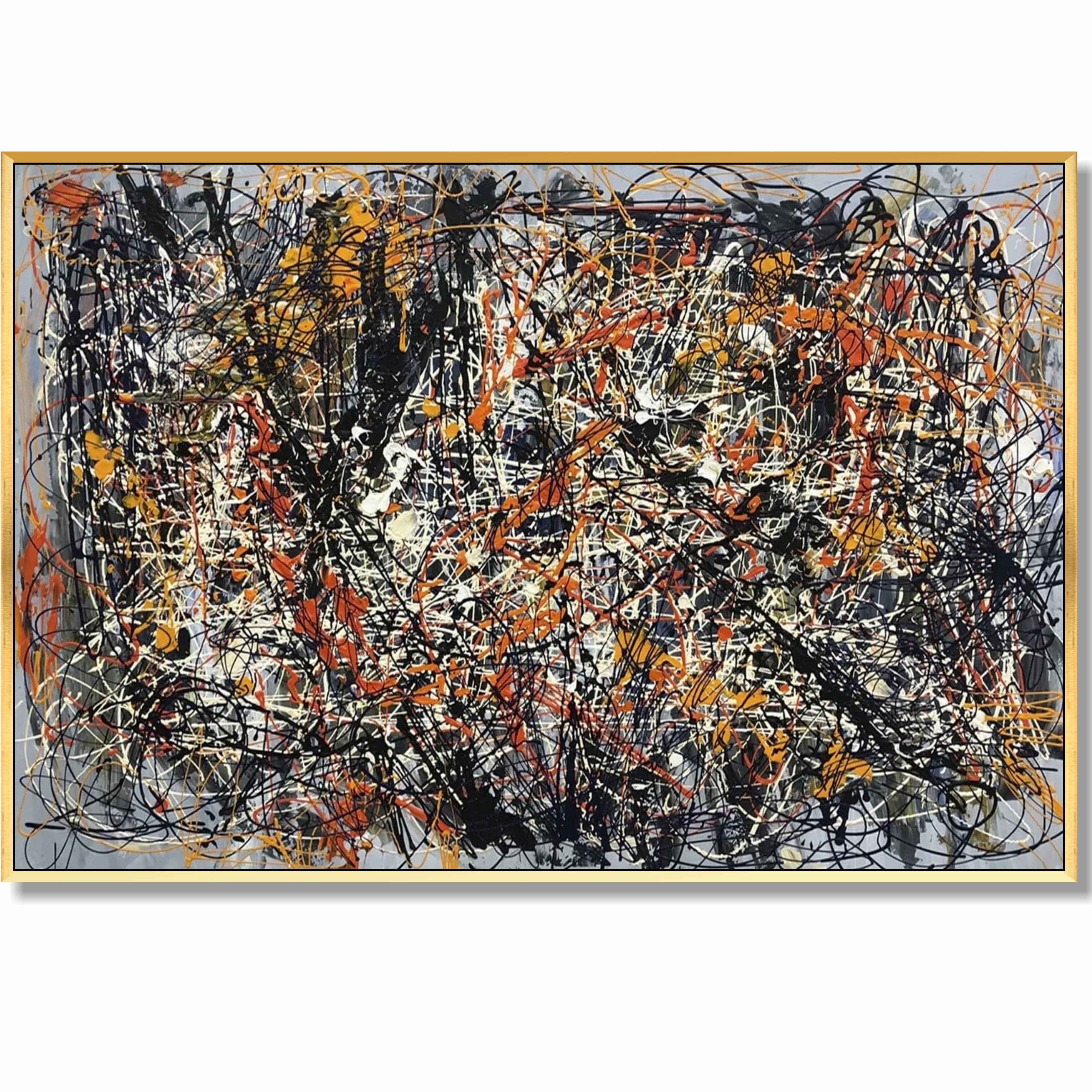 Large abstract painting BLOSSOMING DREAMS