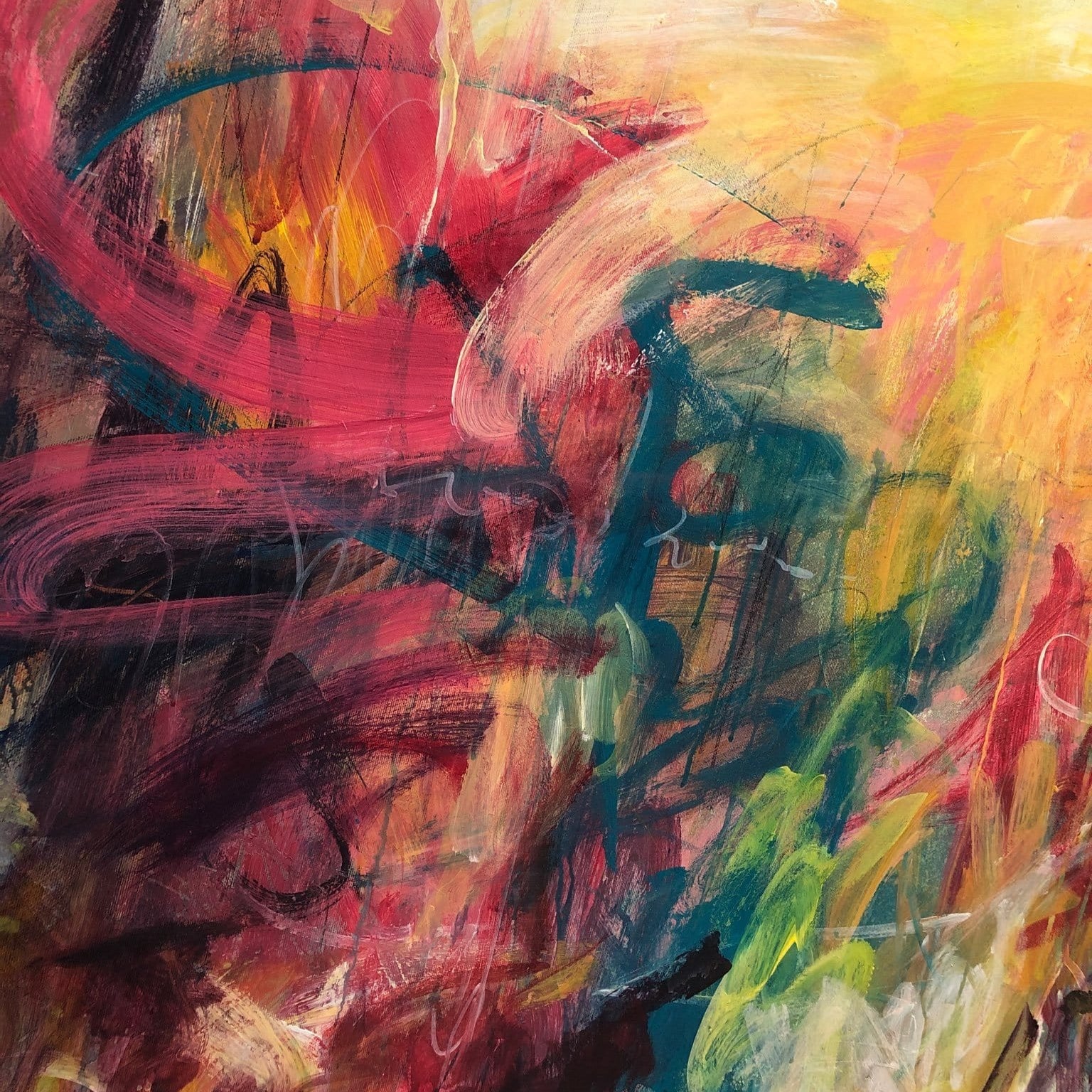 STRAWBERRY FIELDS 50"x50"