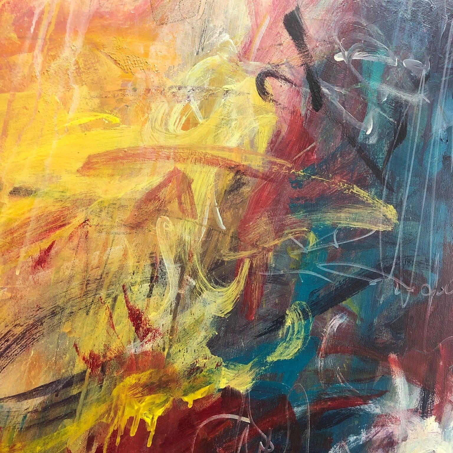 STRAWBERRY FIELDS 50"x50"