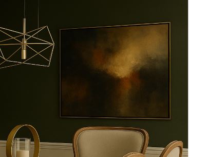 Invoice for custom unstretched painting in size 69" wide by 48" tall for Jon Mavrakis