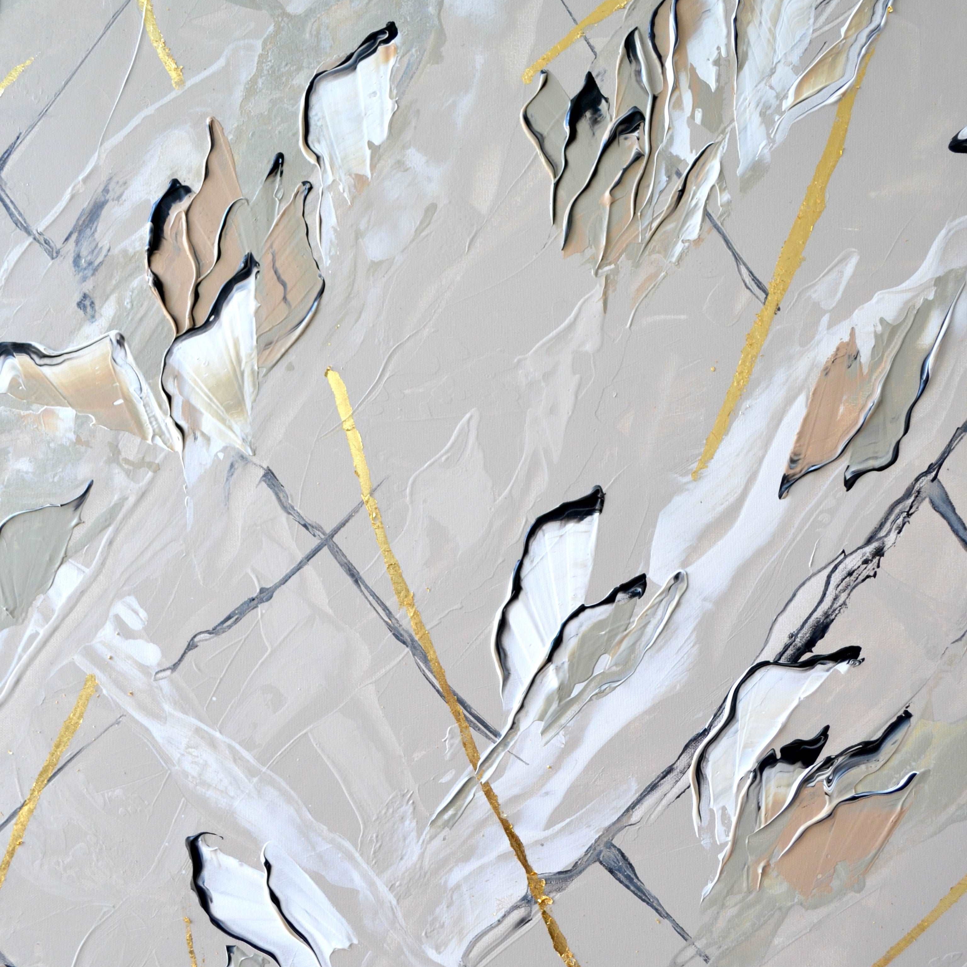 Abstract Nature Painting ARE YOU THINKING ABOUT ME 37.4"x60.6"