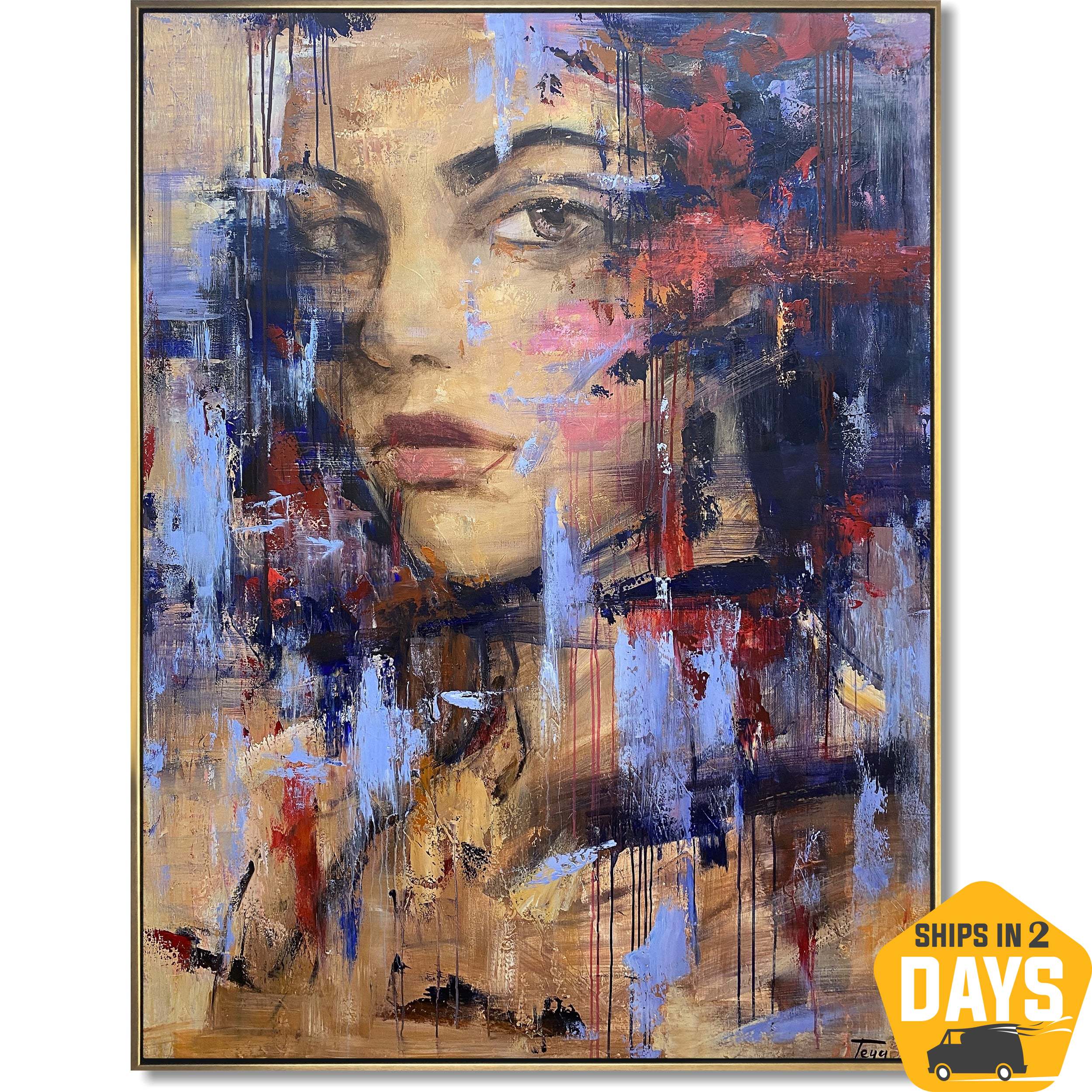 ELEGANT MUSE 63"x47"