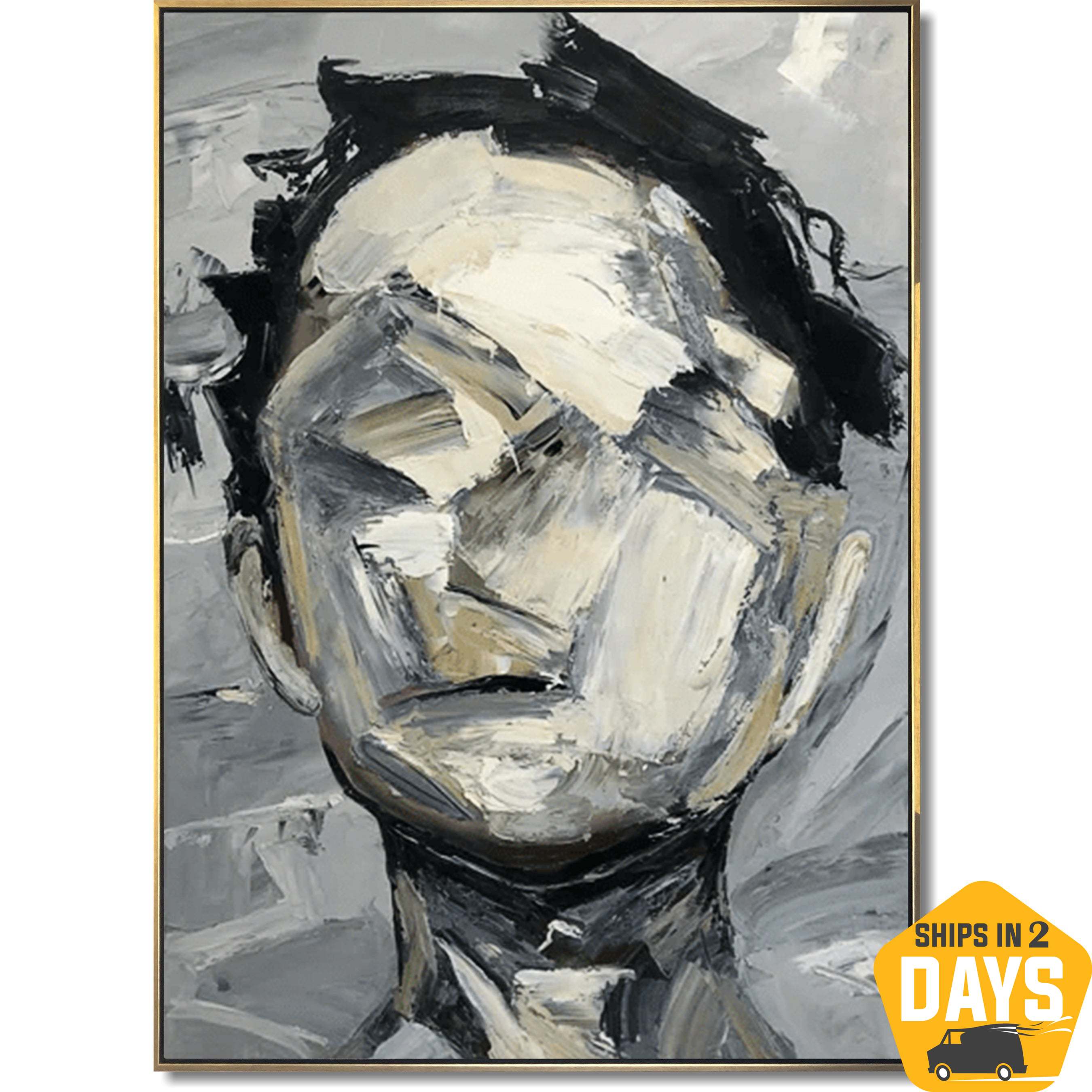 FACELESS EXPRESSION 54"x36"