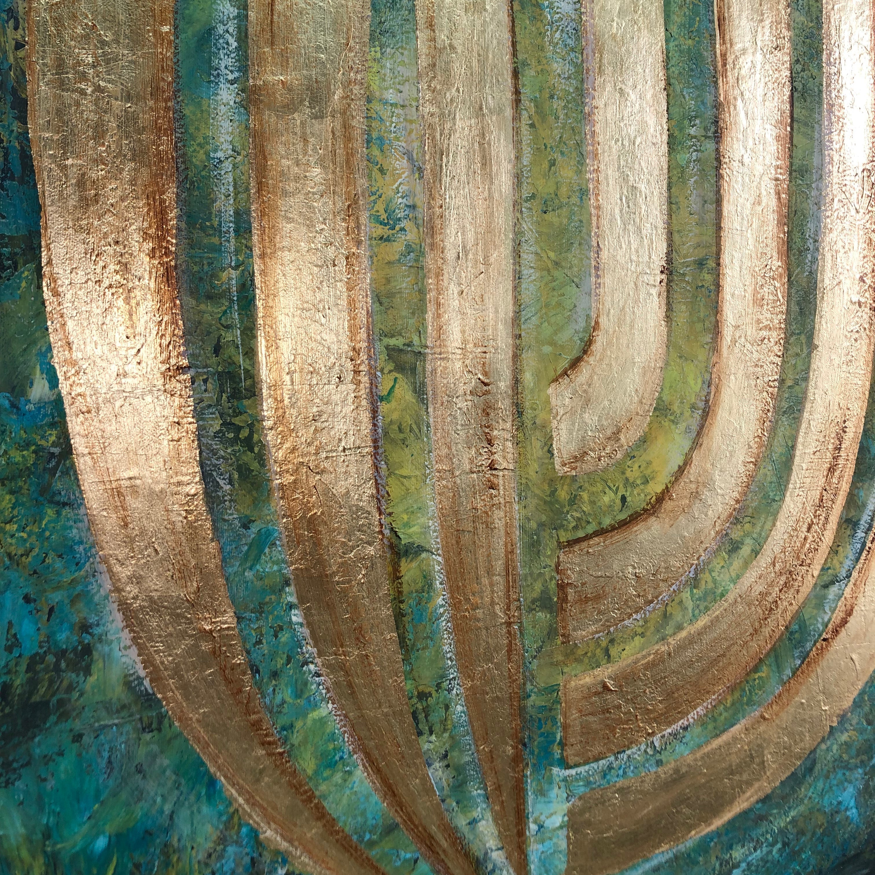 GOLDEN MENORAH 32"x32"
