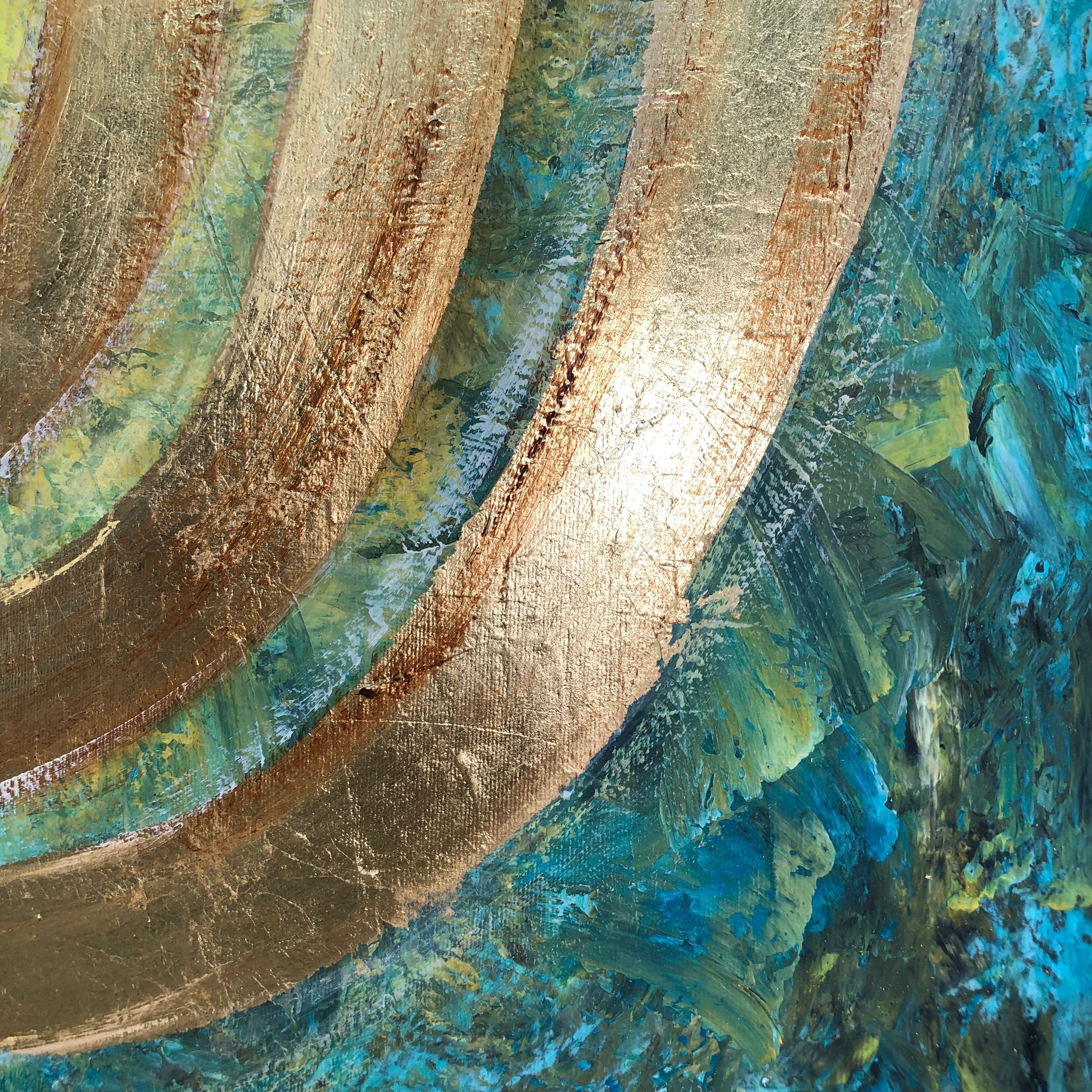 GOLDEN MENORAH 32"x32"