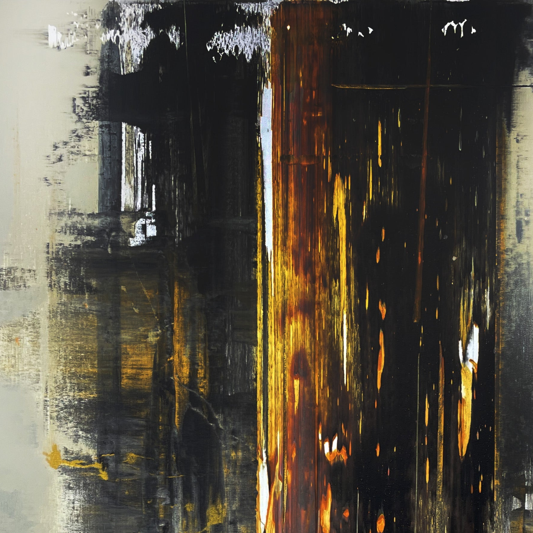 Custom abstract painting ASSOCIATION 128 42.3"x29.5"