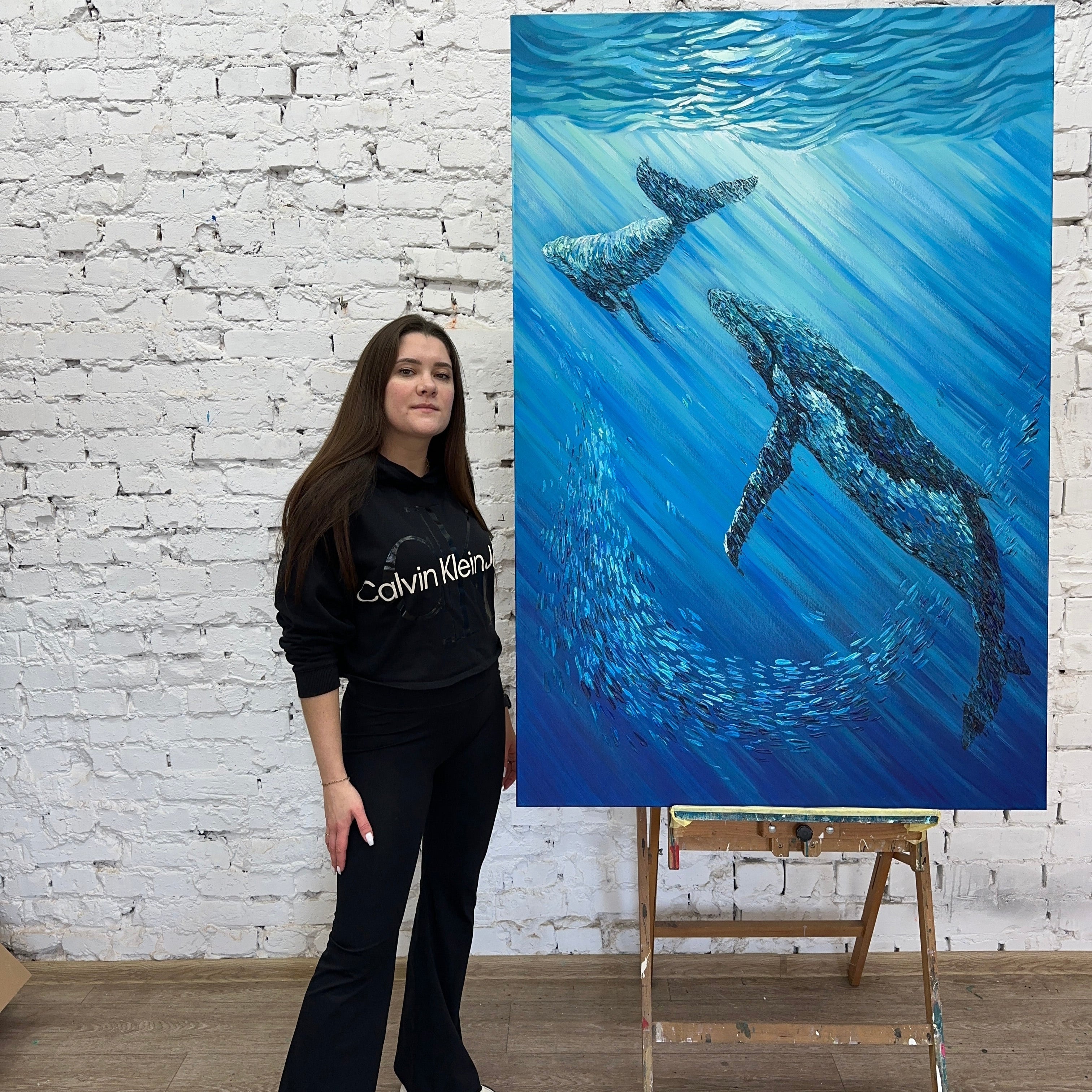 WHALE SONG 60"x40"