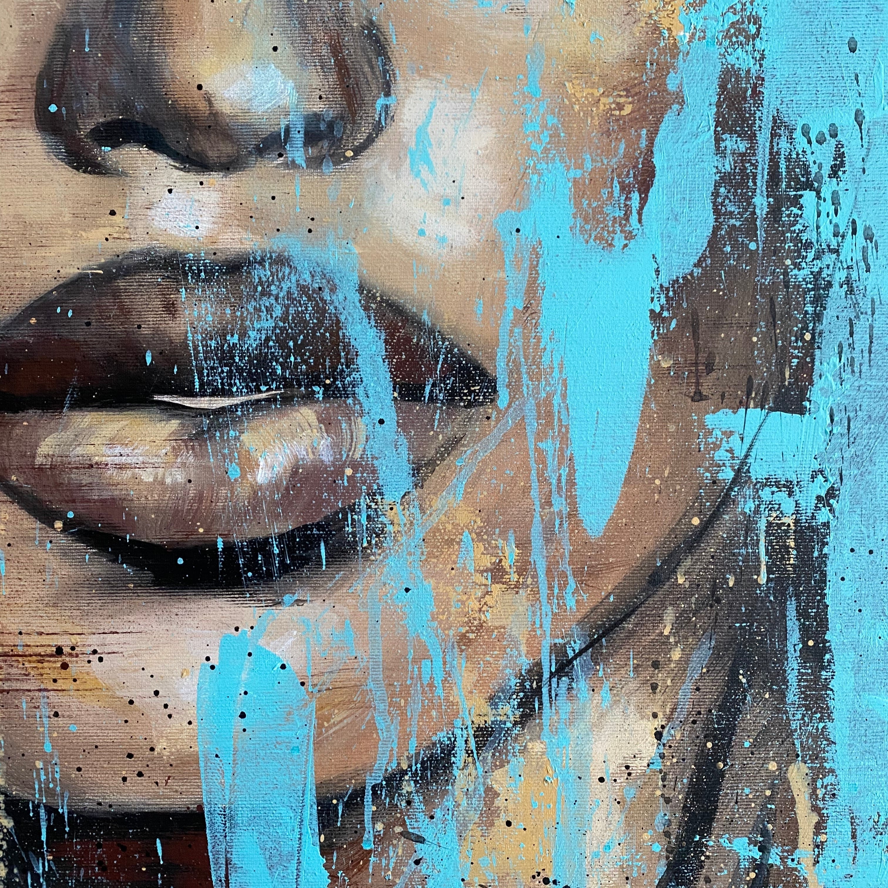 NIGHT WITH THE SMELL OF THE SEA 60"x40"