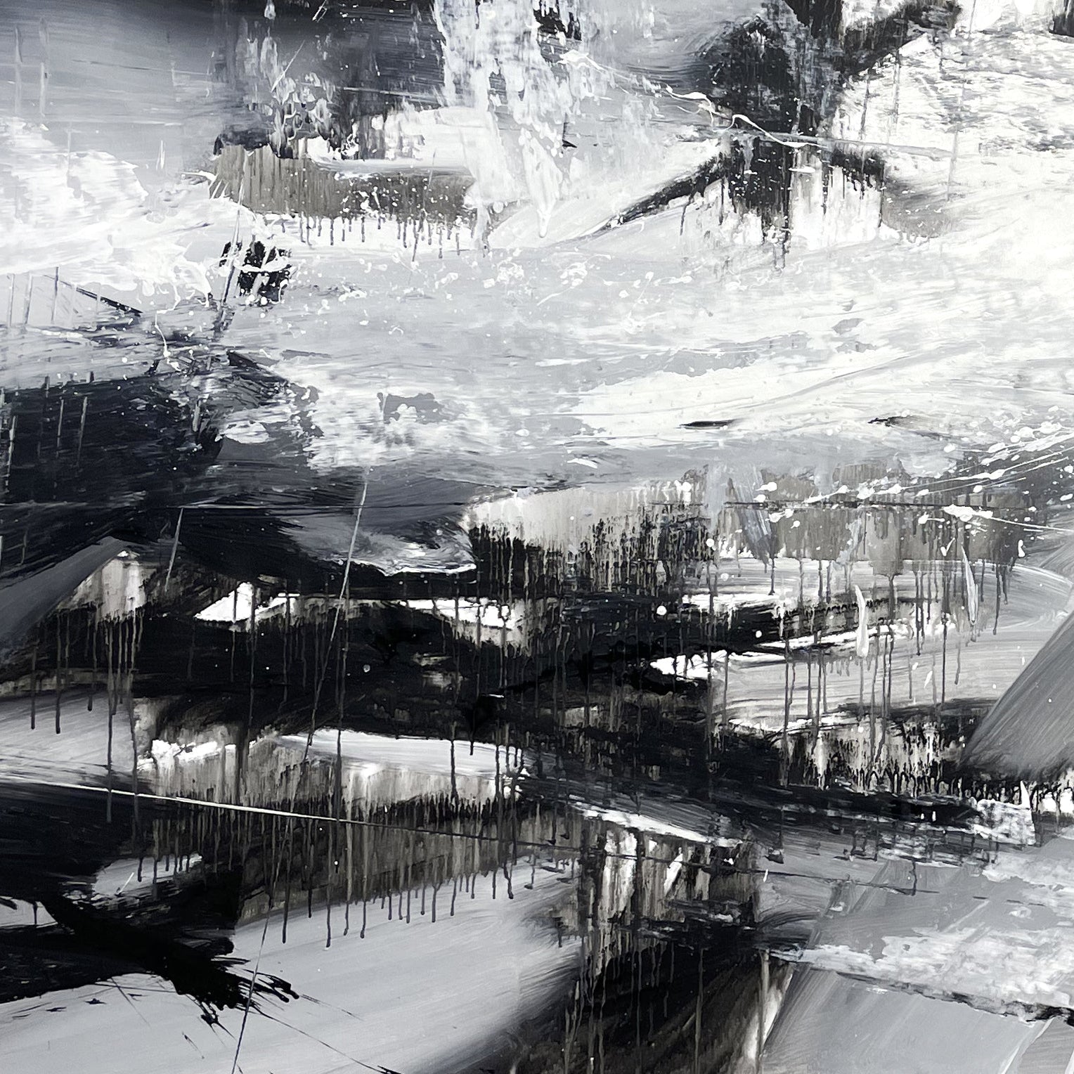 Monochrome Painting ASSOCIATION 217 35.4"x84.6"