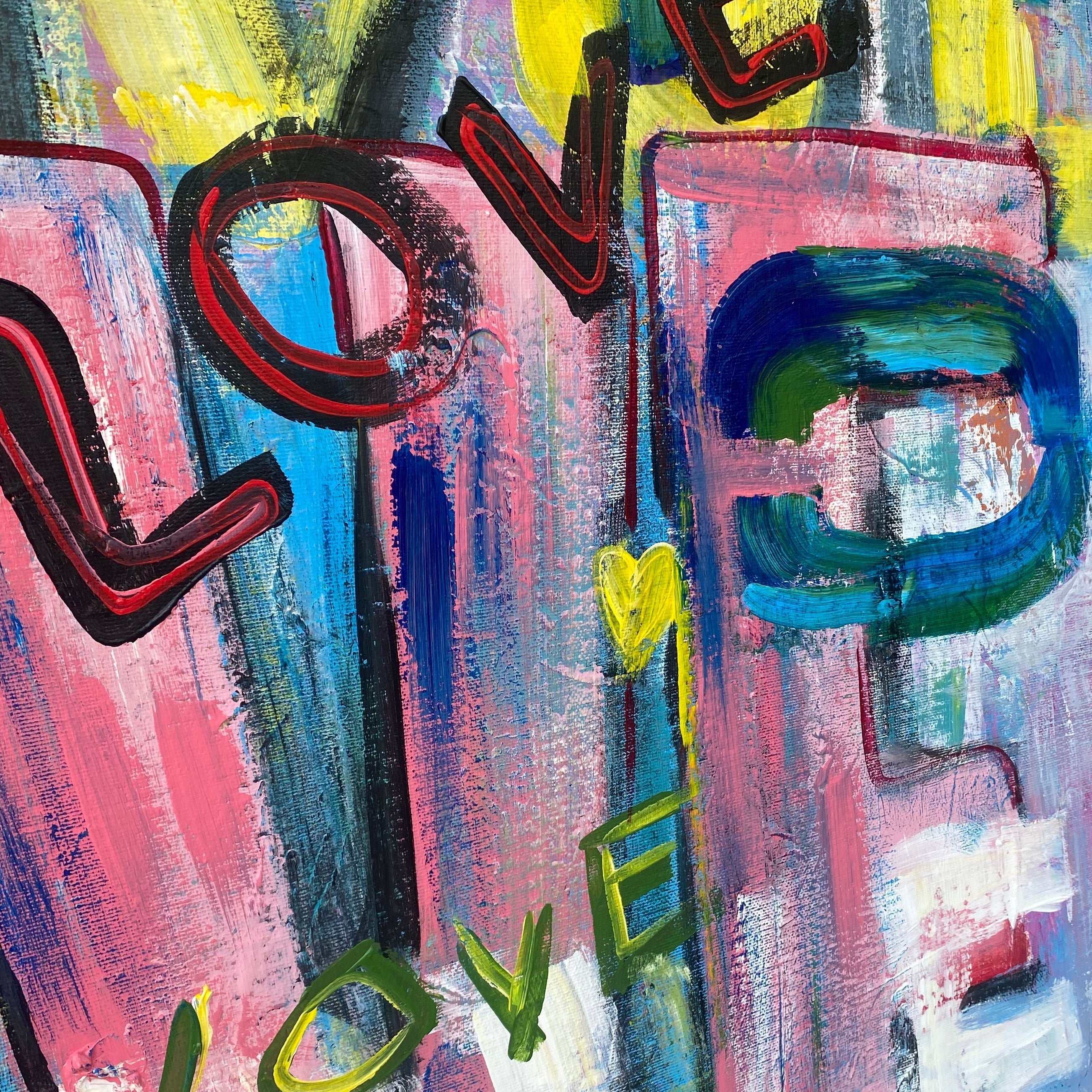 LOVE IN COLORS 32"x32"