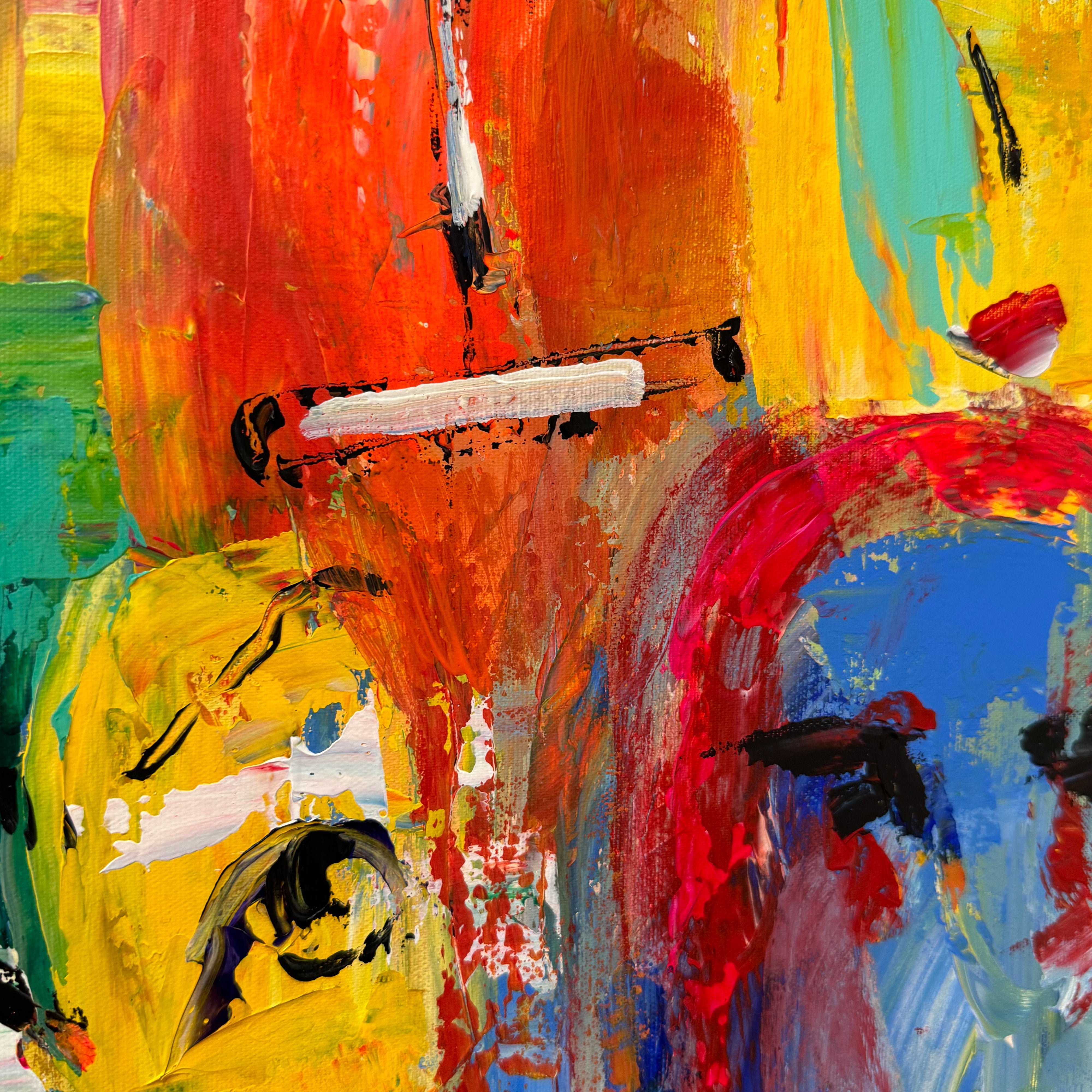 THE COLORFUL CROWD 20"x20"