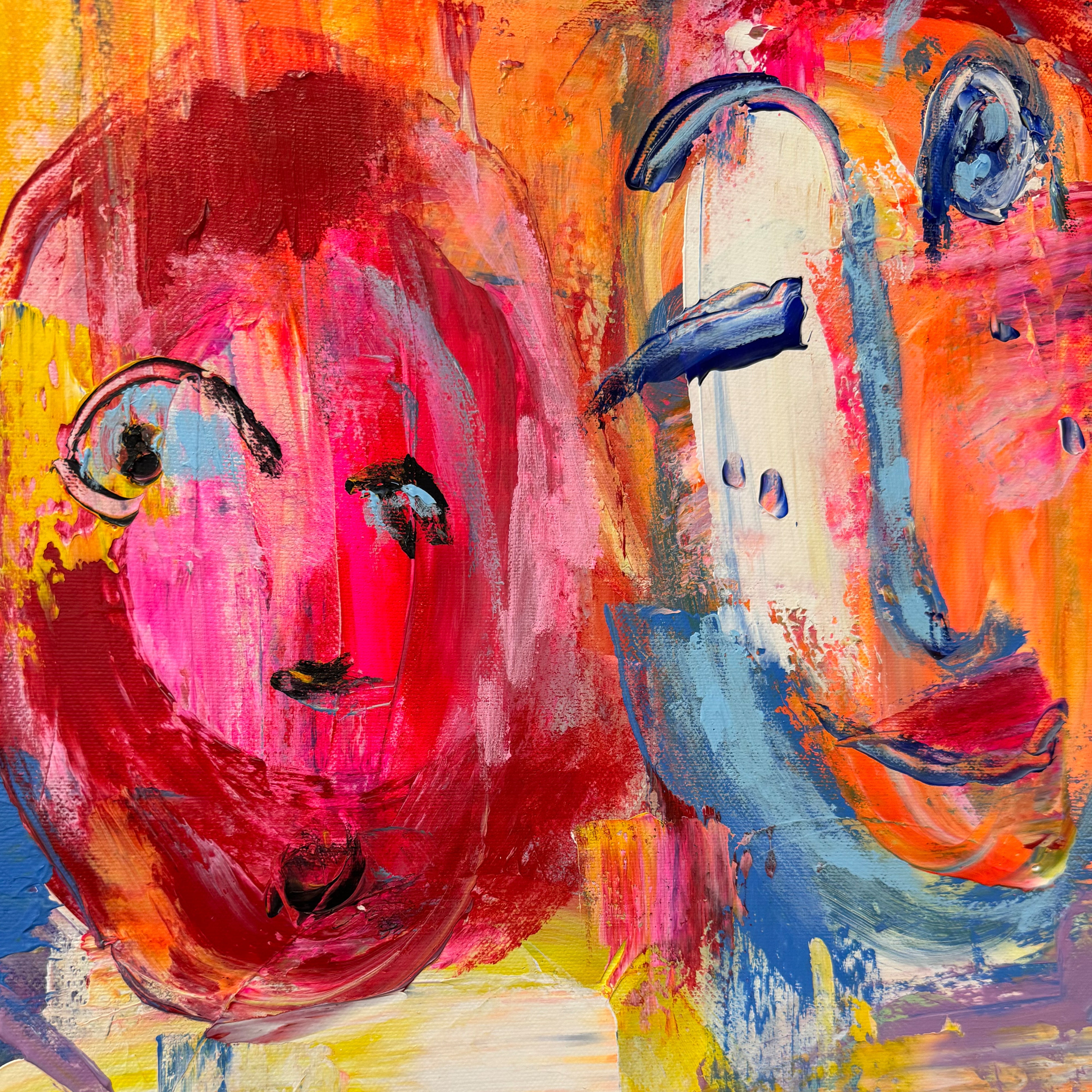 KALEIDOSCOPE OF FACES 20"x20"