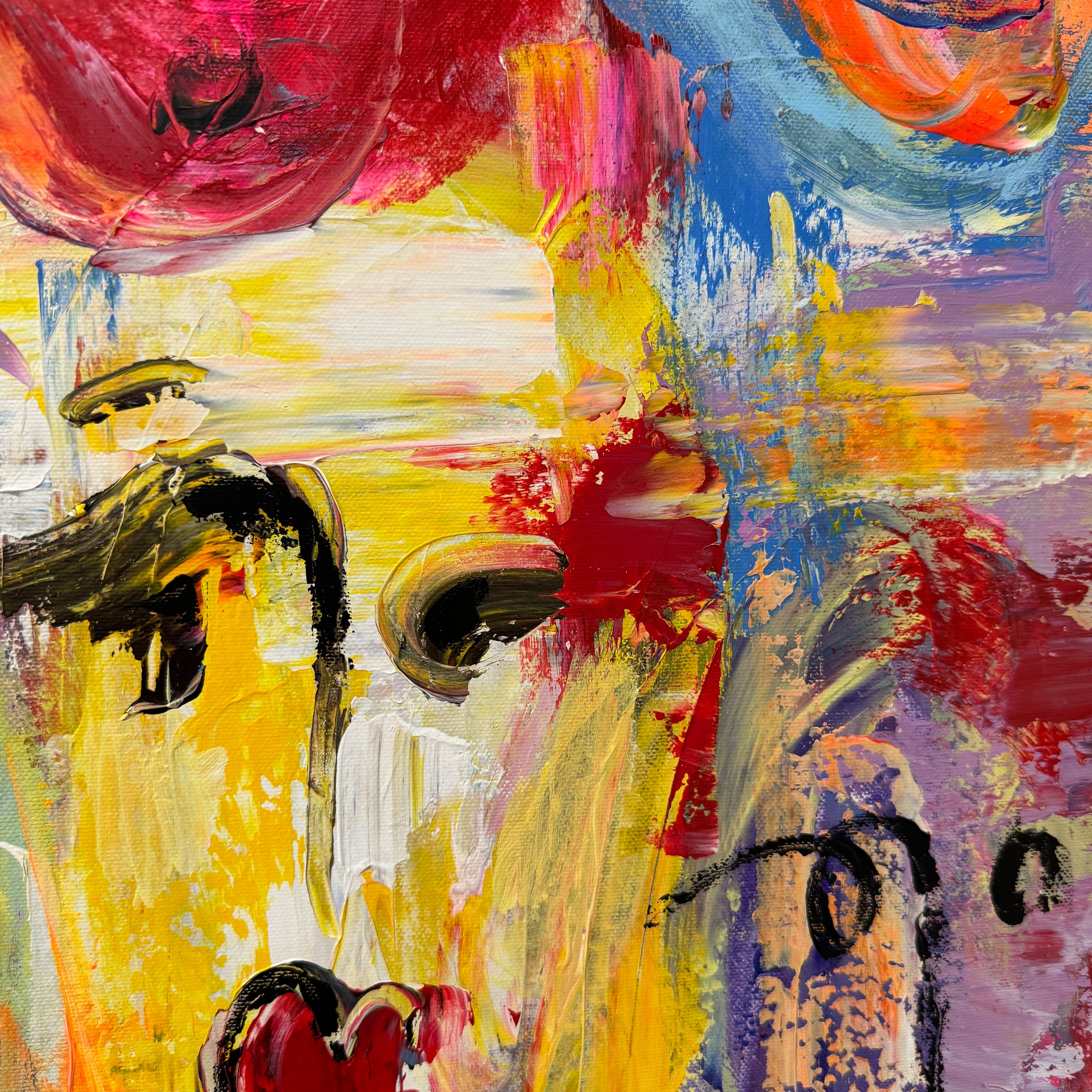 KALEIDOSCOPE OF FACES 20"x20"