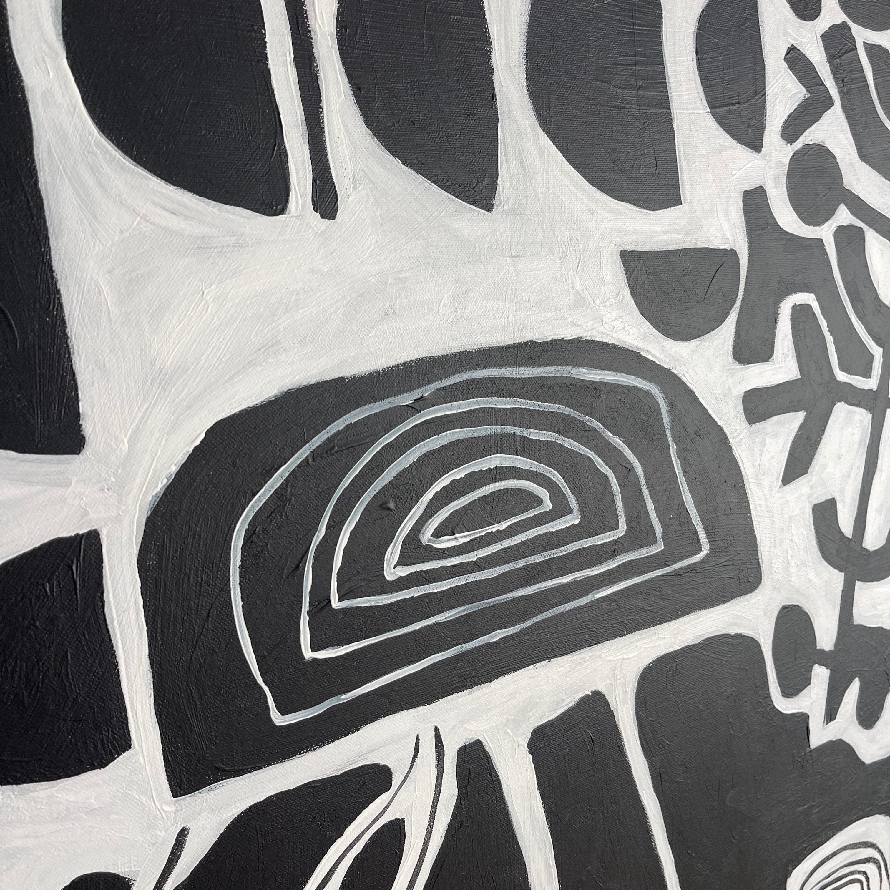 MONOCHROMATIC GEOMETRY 23"x46"