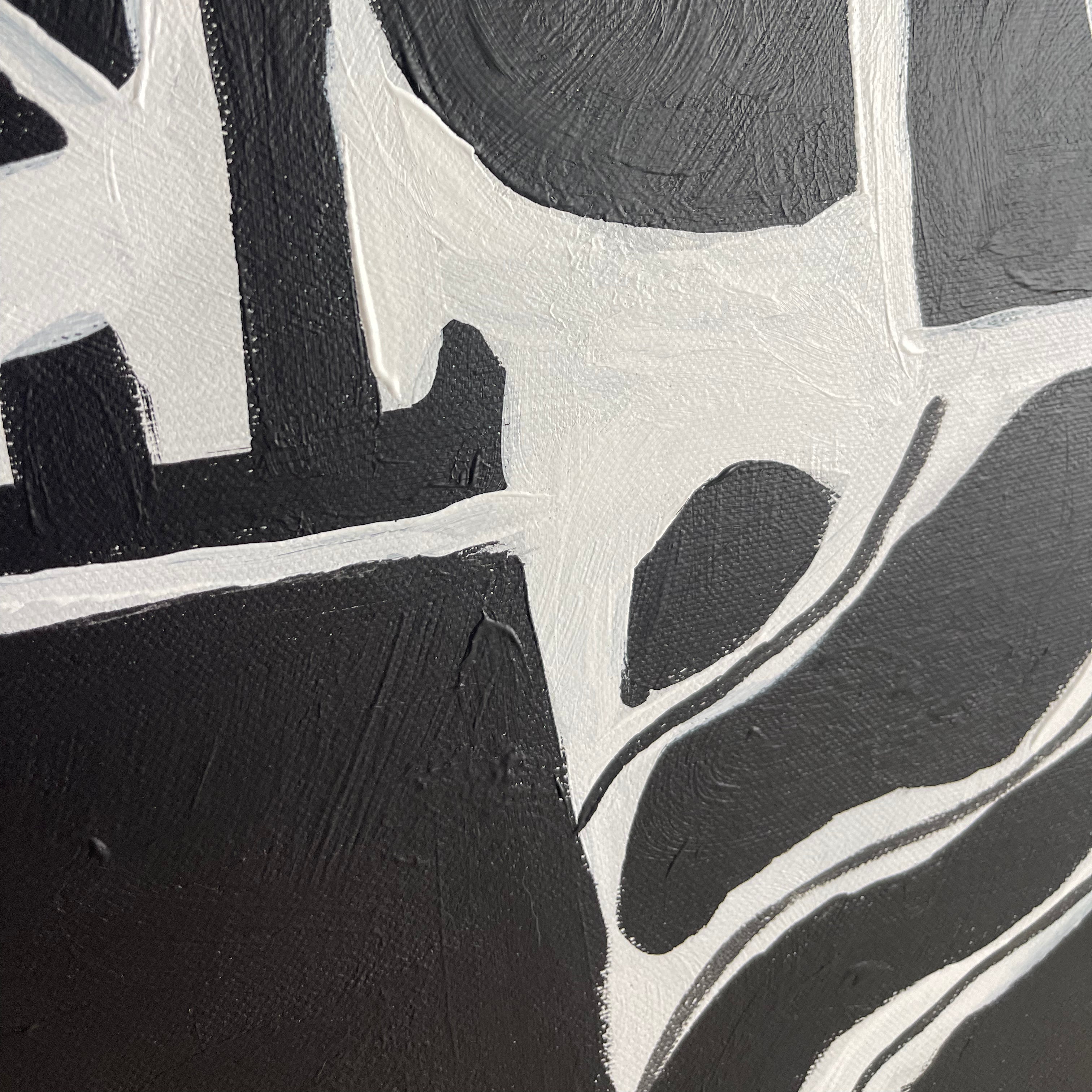 MONOCHROMATIC GEOMETRY 23"x46"