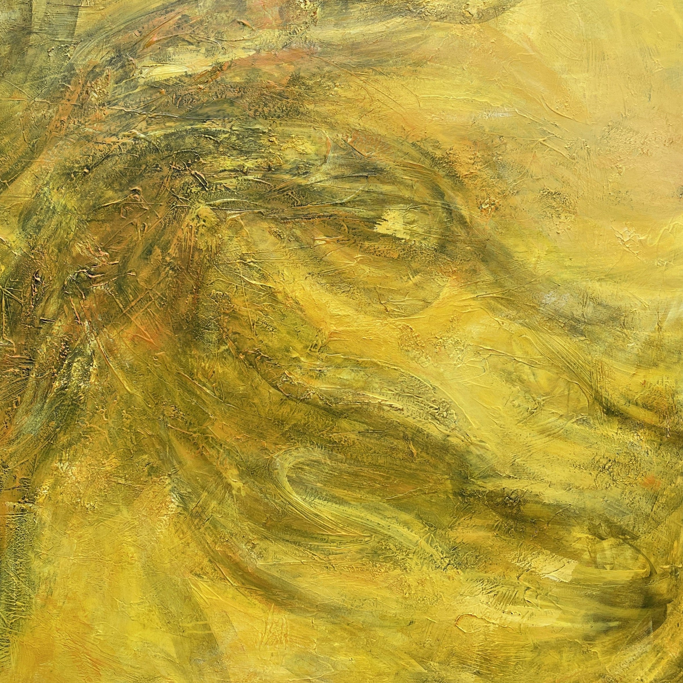 Vibrant bold abstract diptych paintings COLORED ABYSS