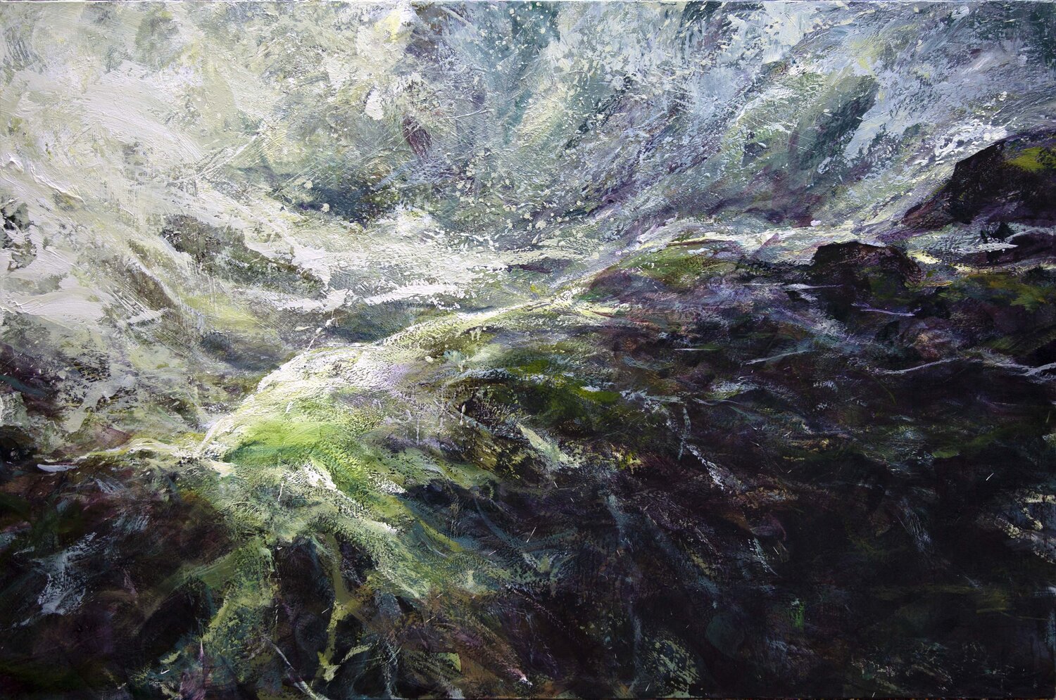 Invoice for custom stretched painting in size 101 x 152 cm for Dr. Lothar Groener