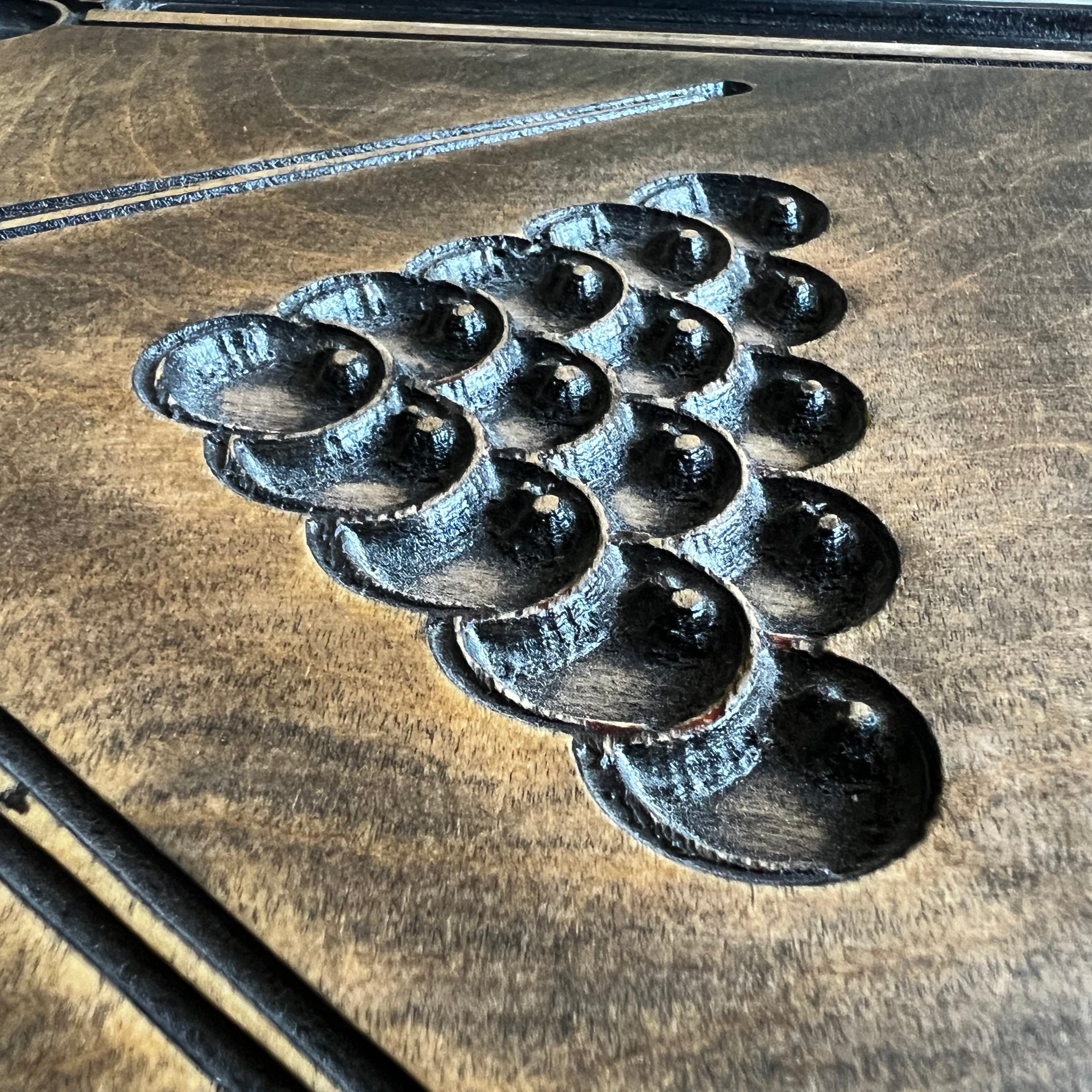 WOODEN POOL 11"x18.9"