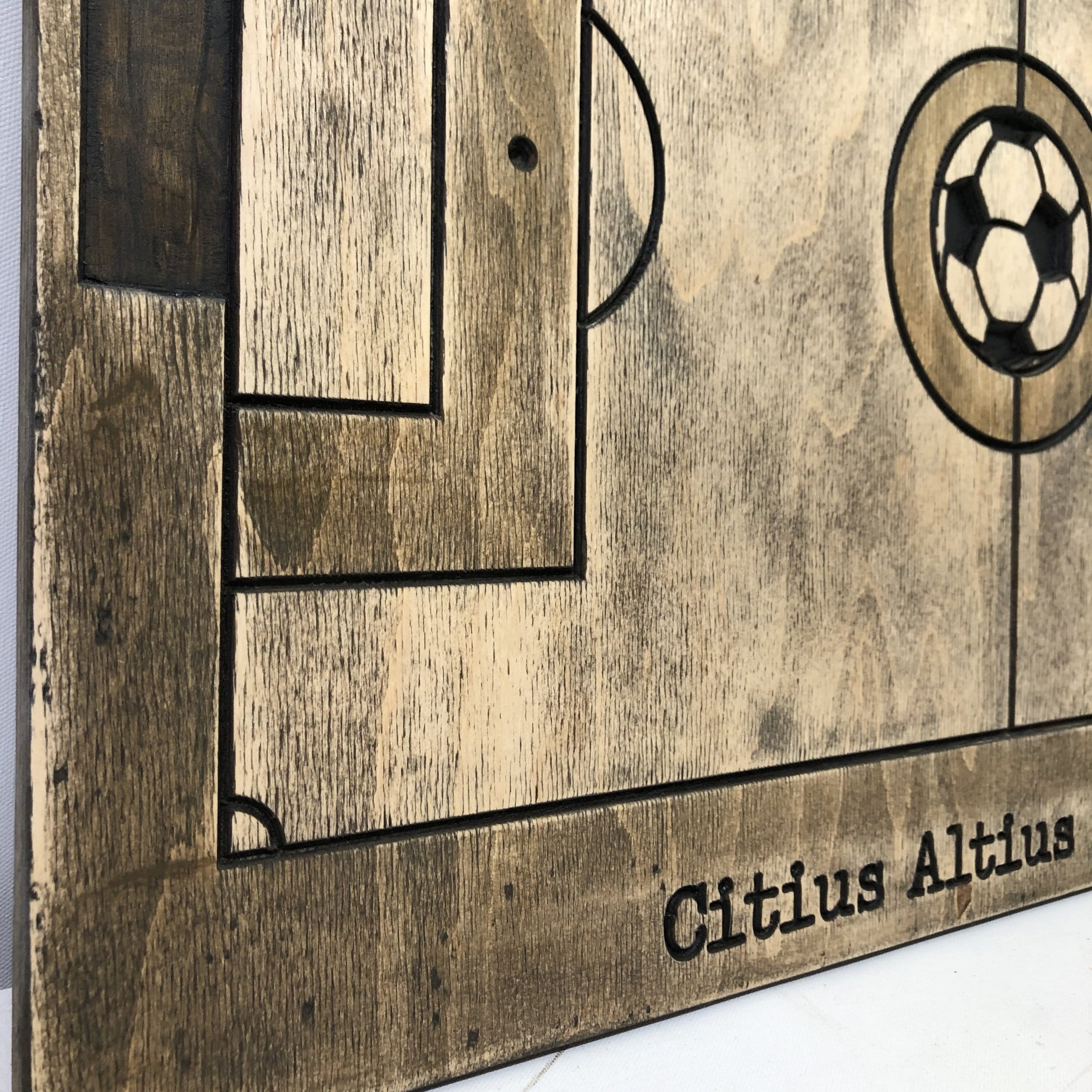 WOODEN FOOTBALL PITCH 16"x24"