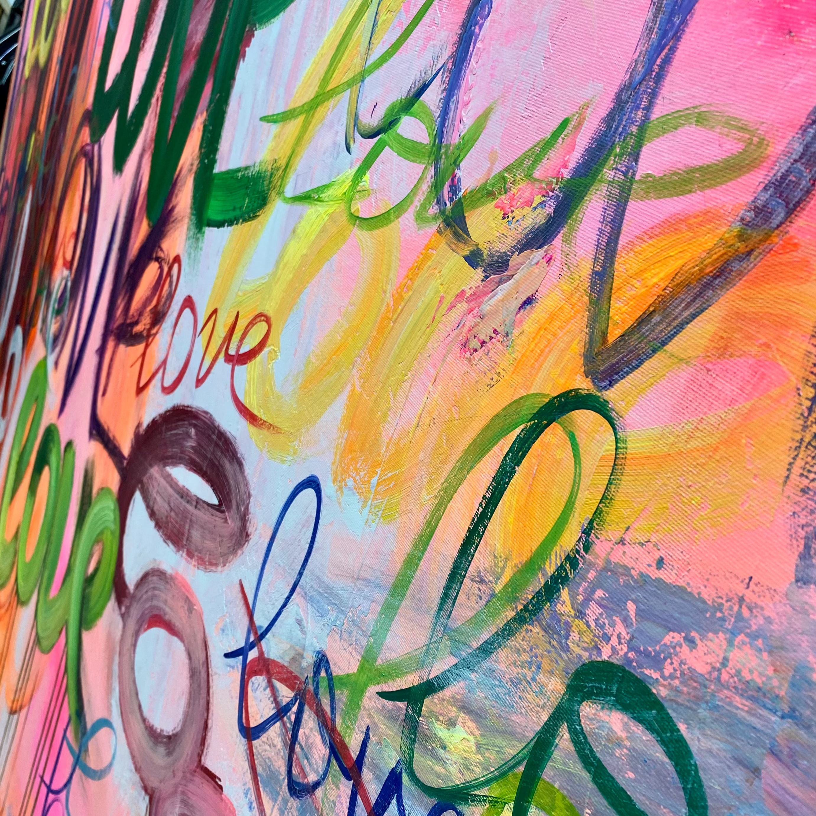 LOVE GRAFFITI 48"x72"