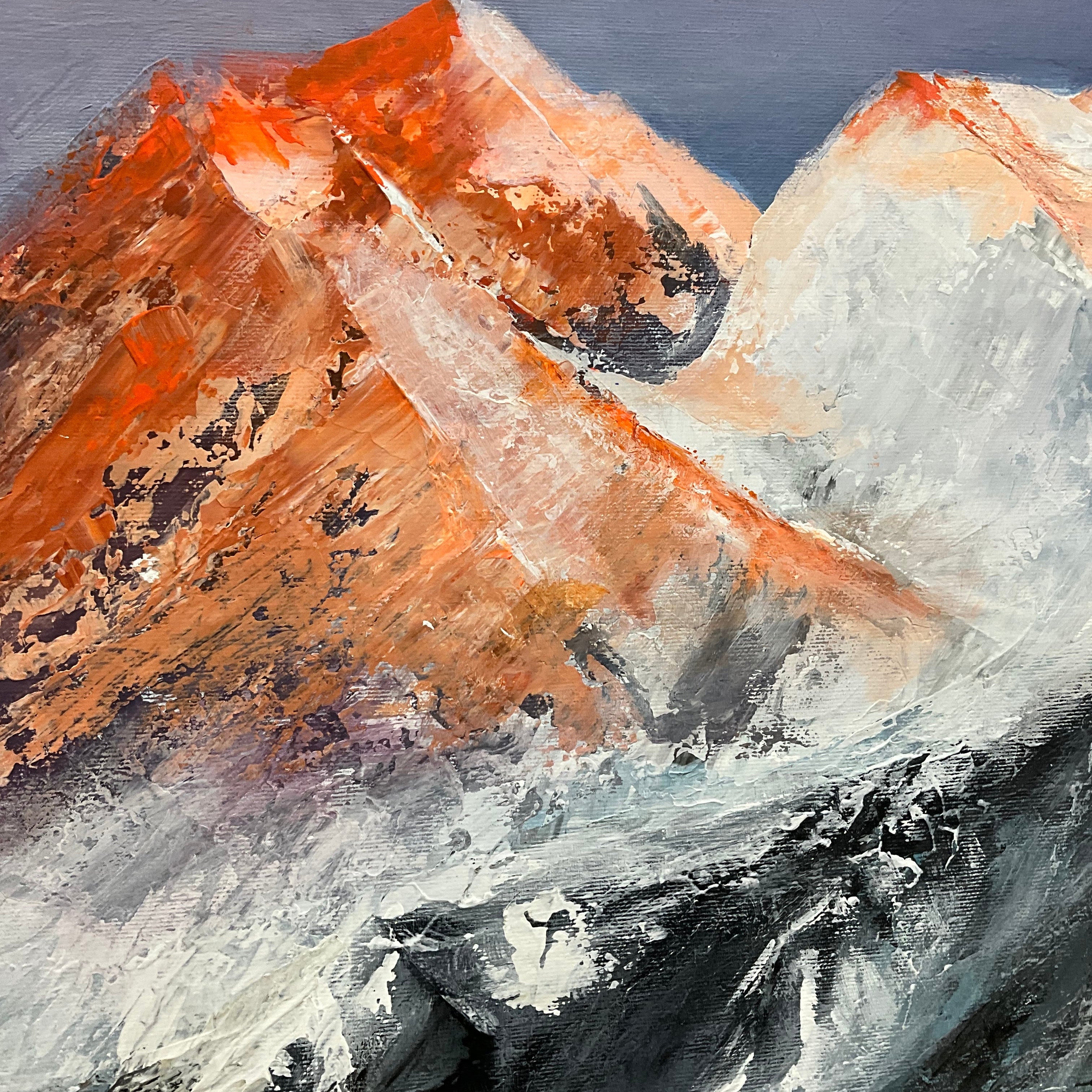 SNOWY MOUNTAINS 40"x40"
