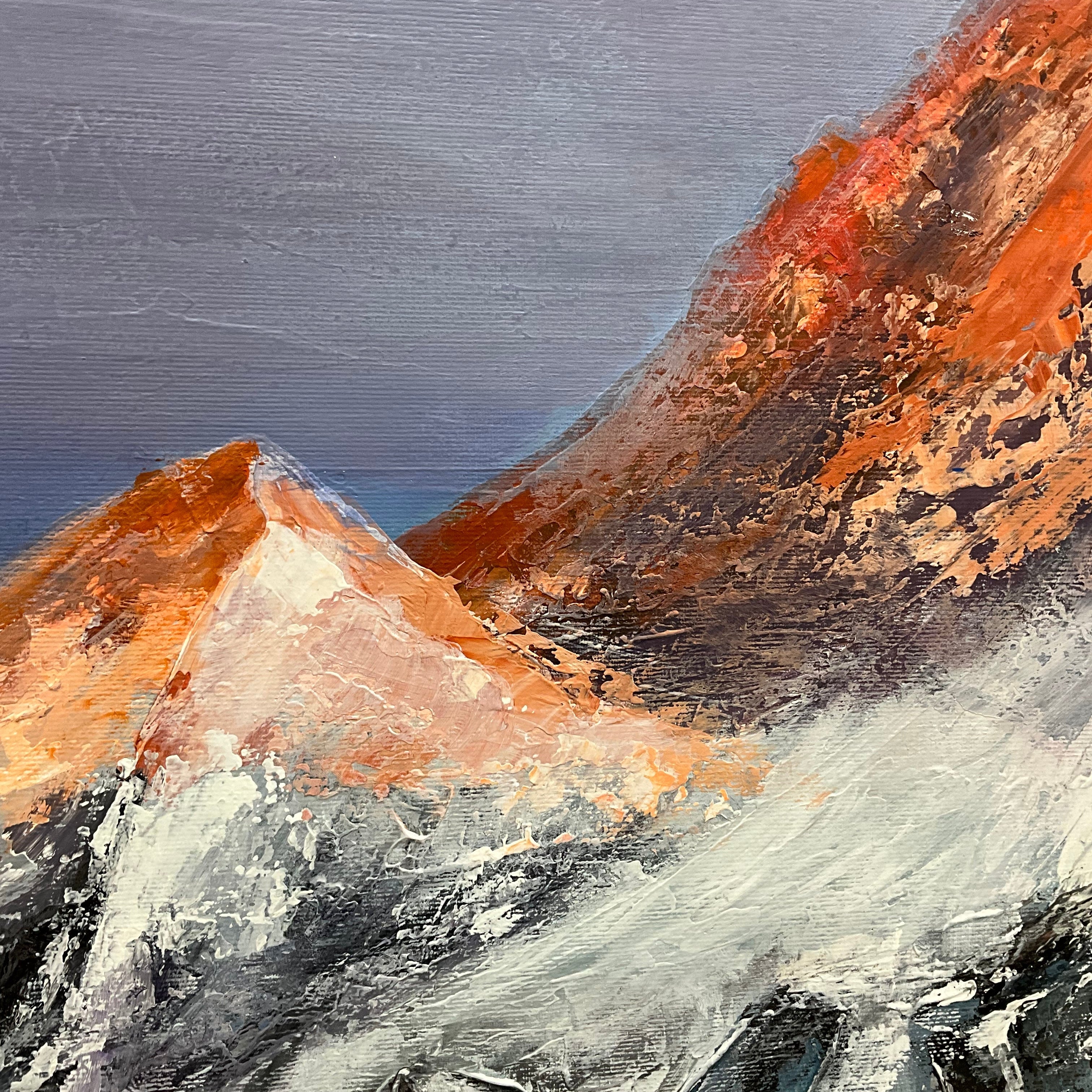 SNOWY MOUNTAINS 40"x40"