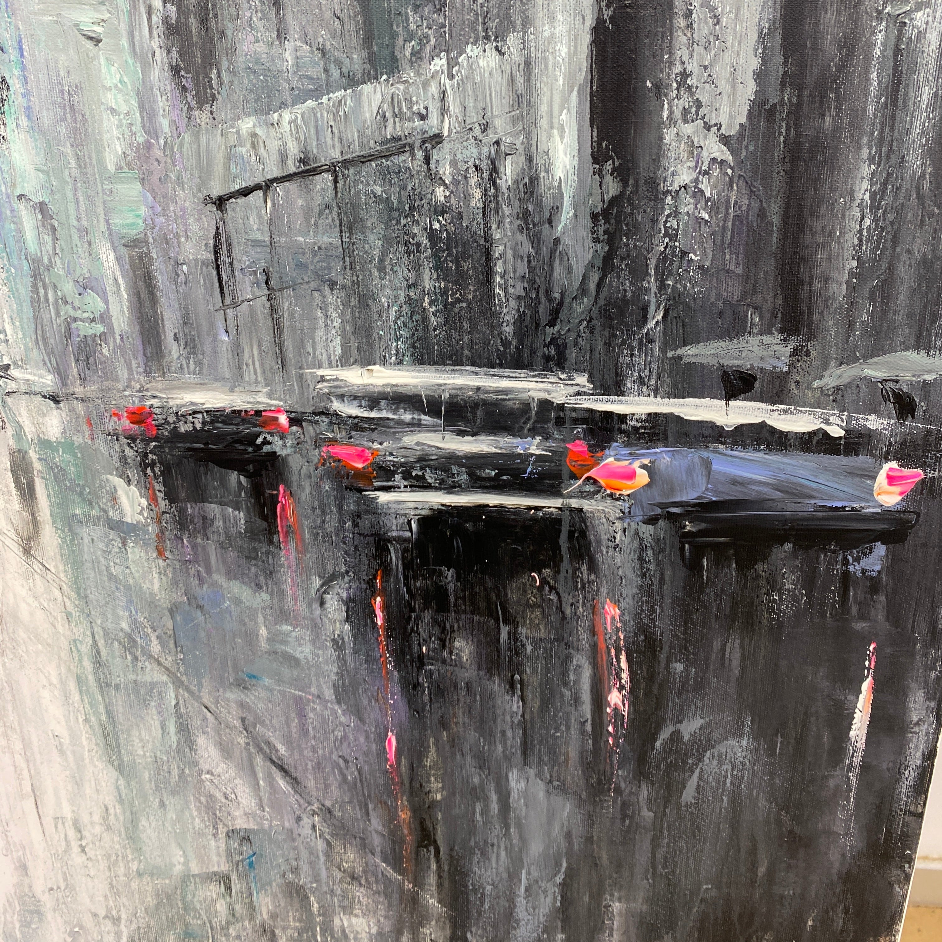 METROPOLIS AT DUSK 46"x46"