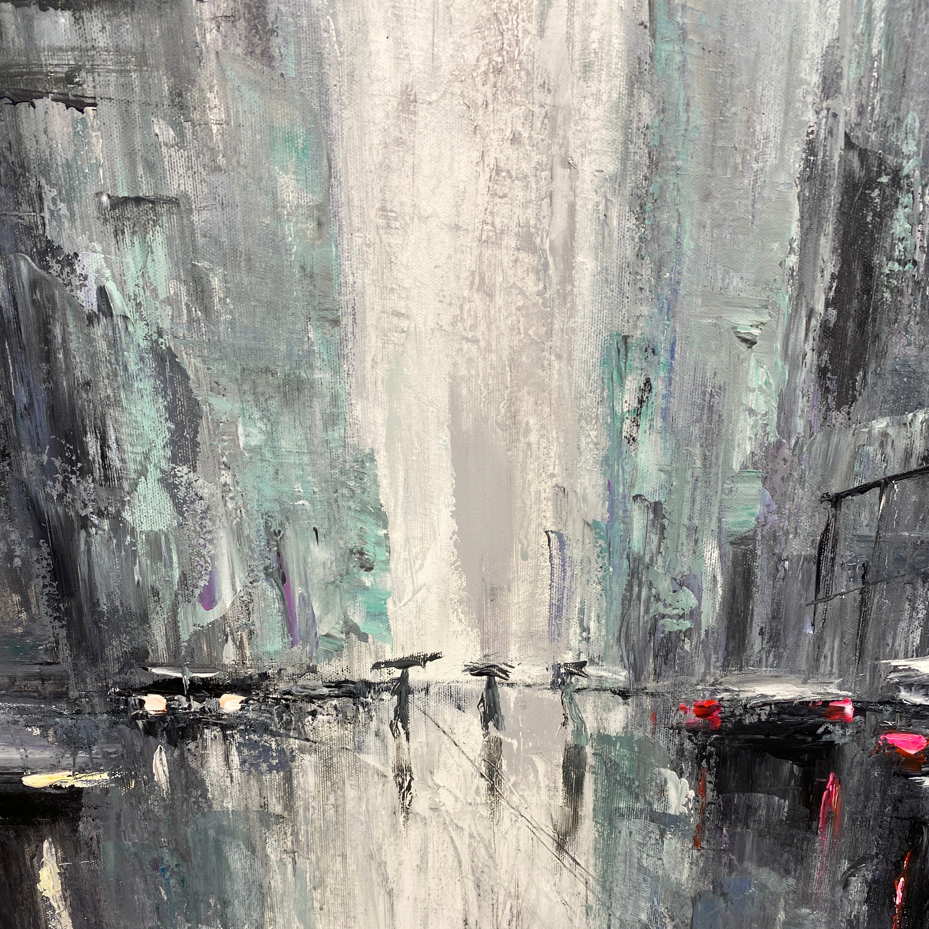 METROPOLIS AT DUSK 46"x46"