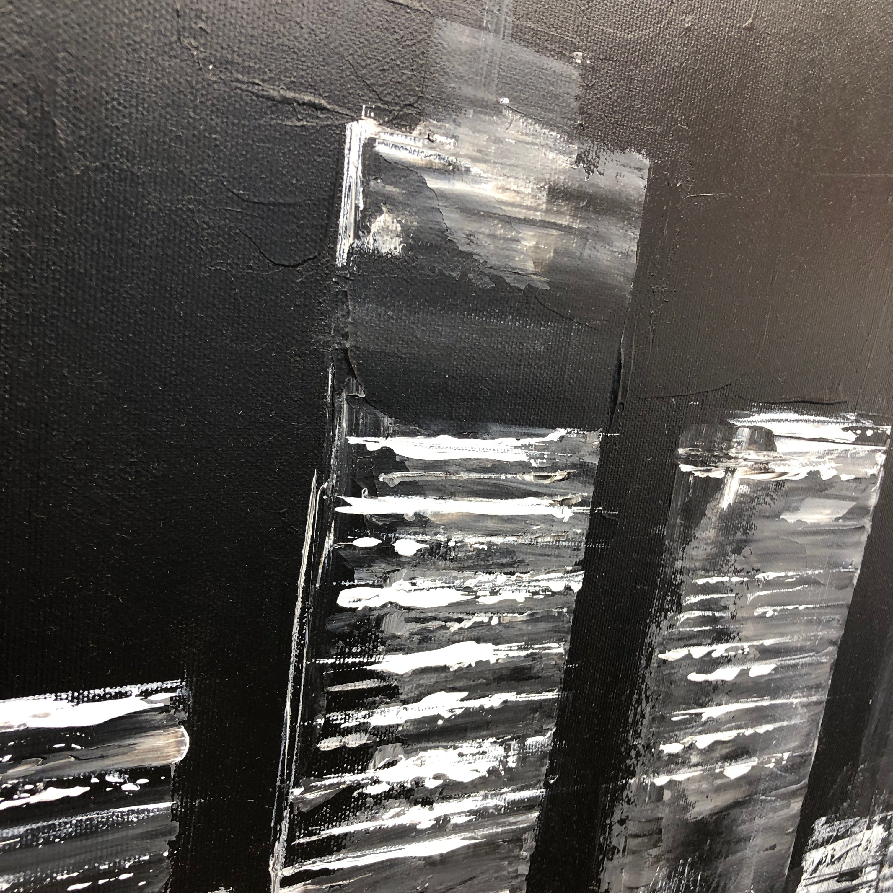 ENIGMATIC ROOFTOPS 40"x40"