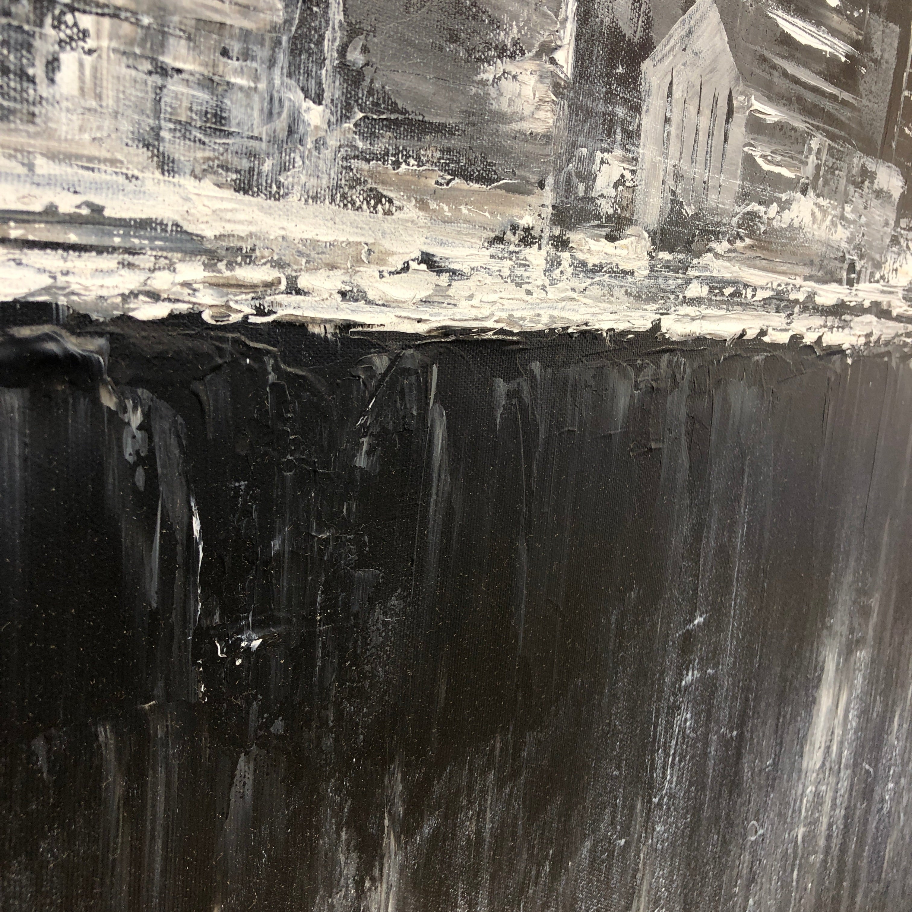 ENIGMATIC ROOFTOPS 40"x40"