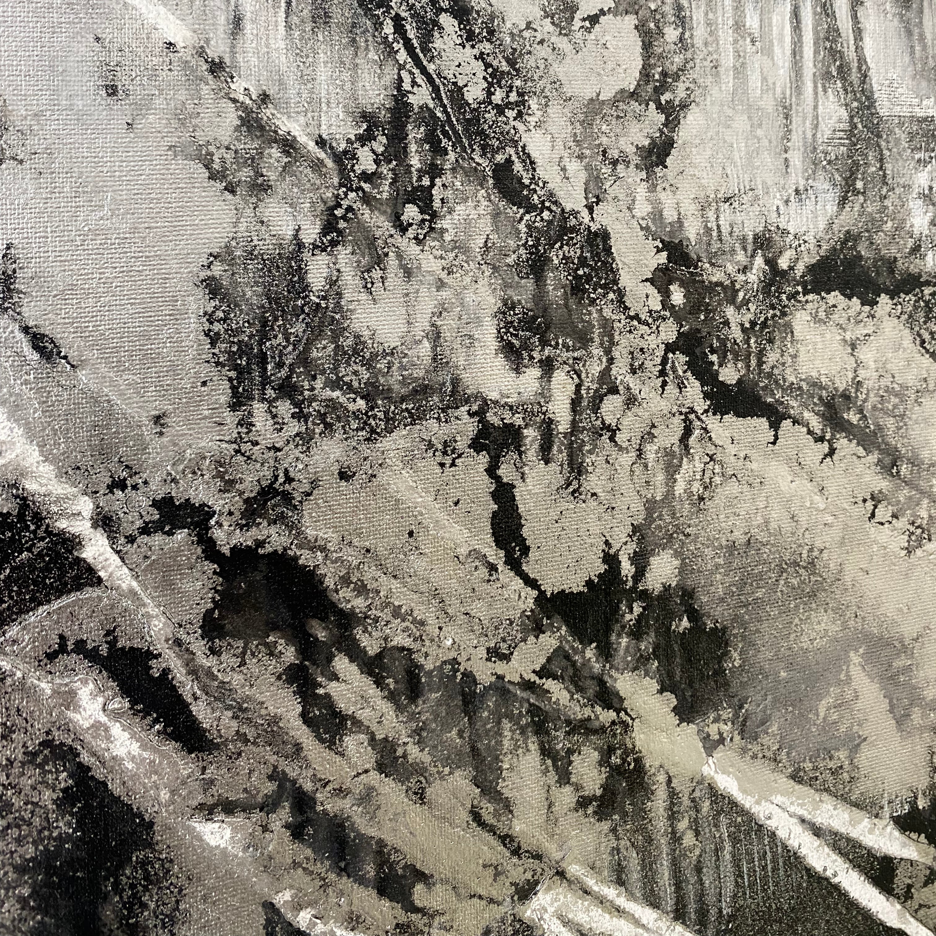 MONOCHROMATIC MAELSTROM 26"x26"