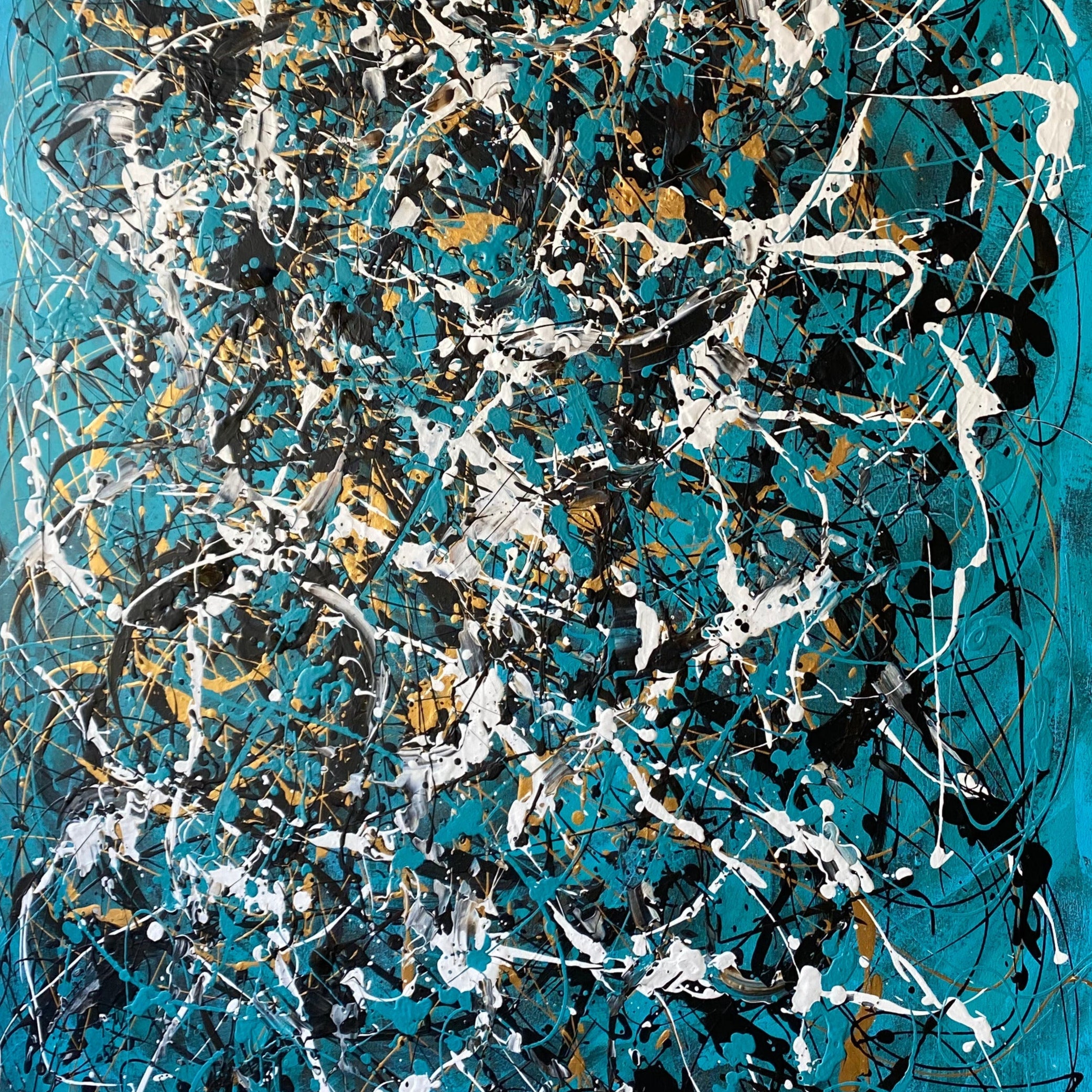 TURQUOISE FRENZY 40.1"x20.5"