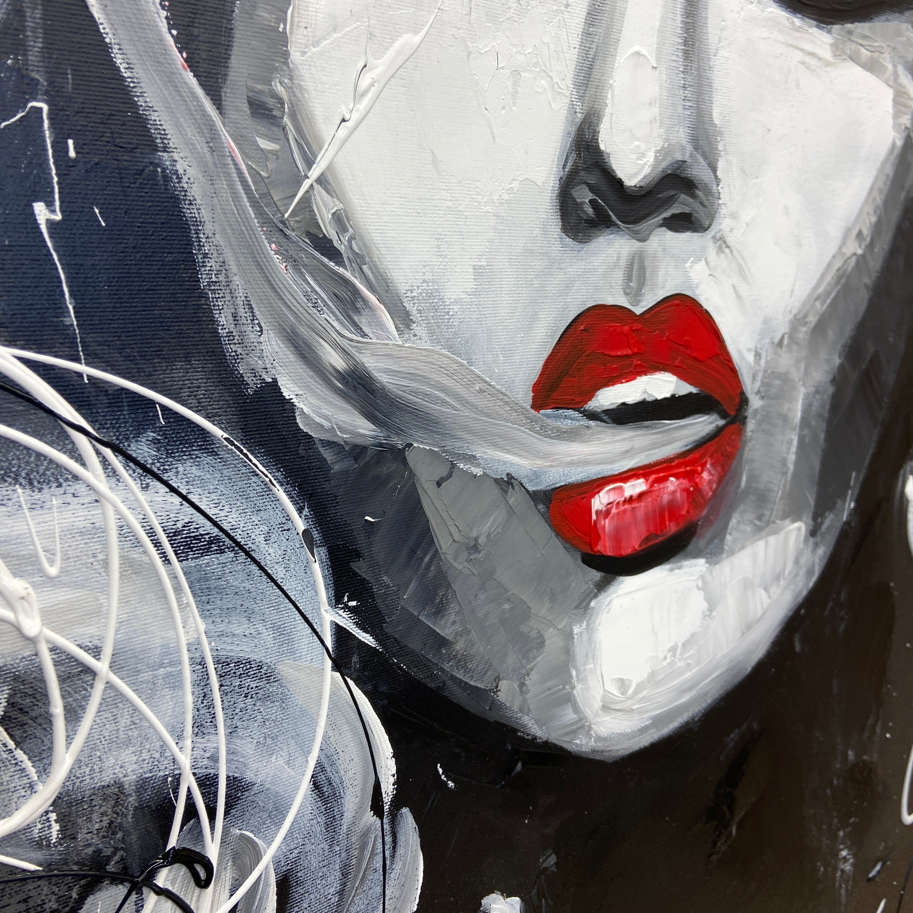 GLAMOUR IN MONOCHROME 54"x36"