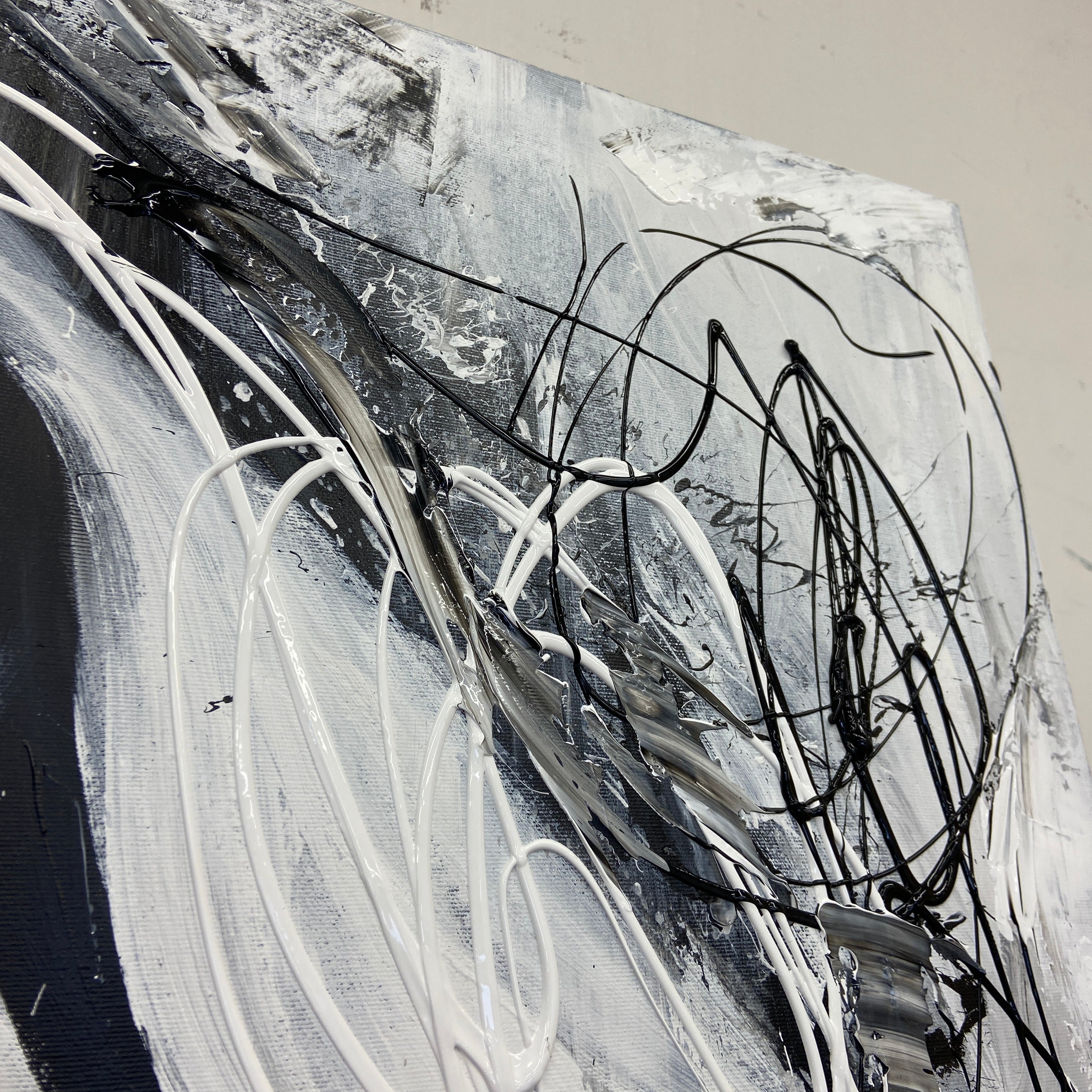 GLAMOUR IN MONOCHROME 54"x36"