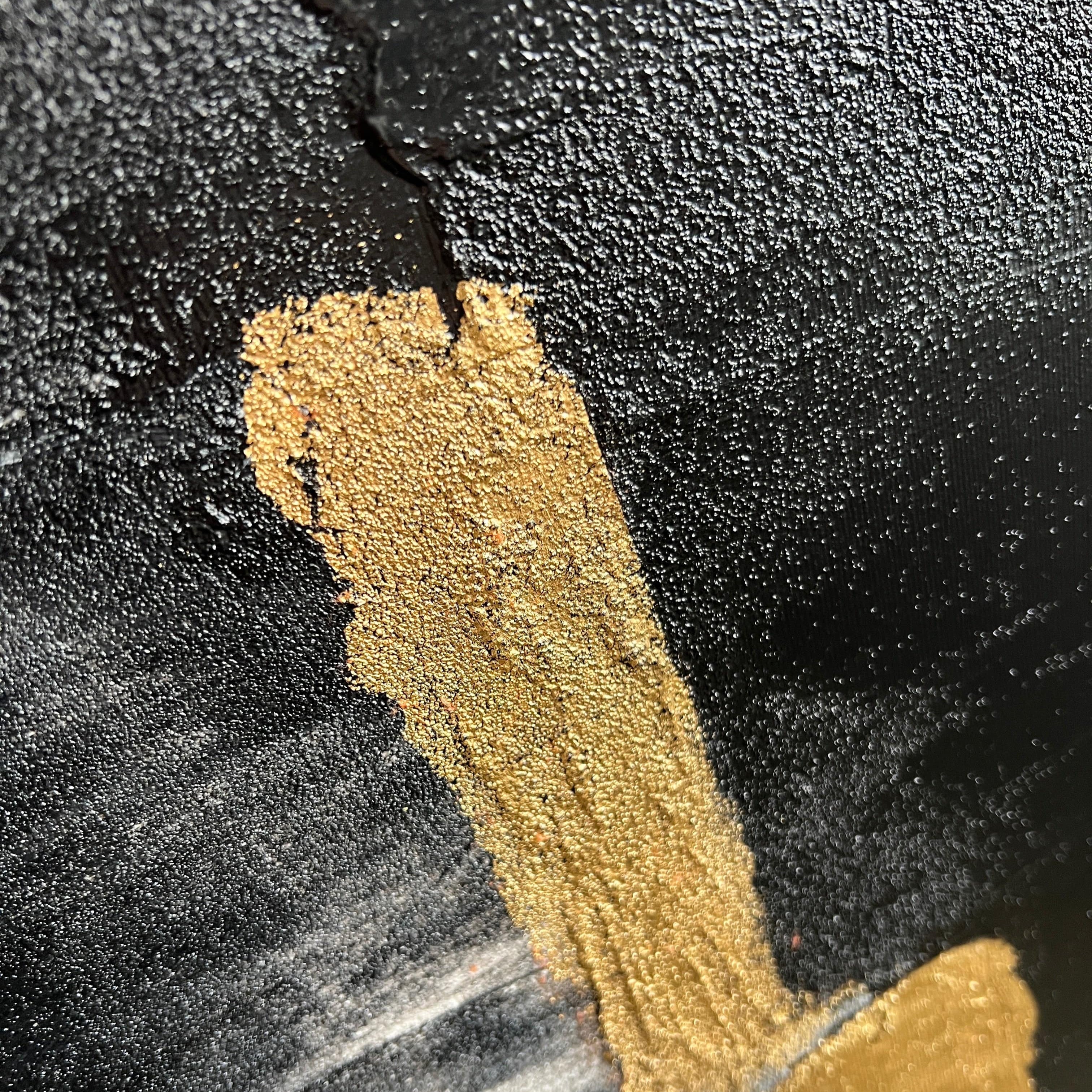 Textured minimalist layers painting BREAKTHROUGH