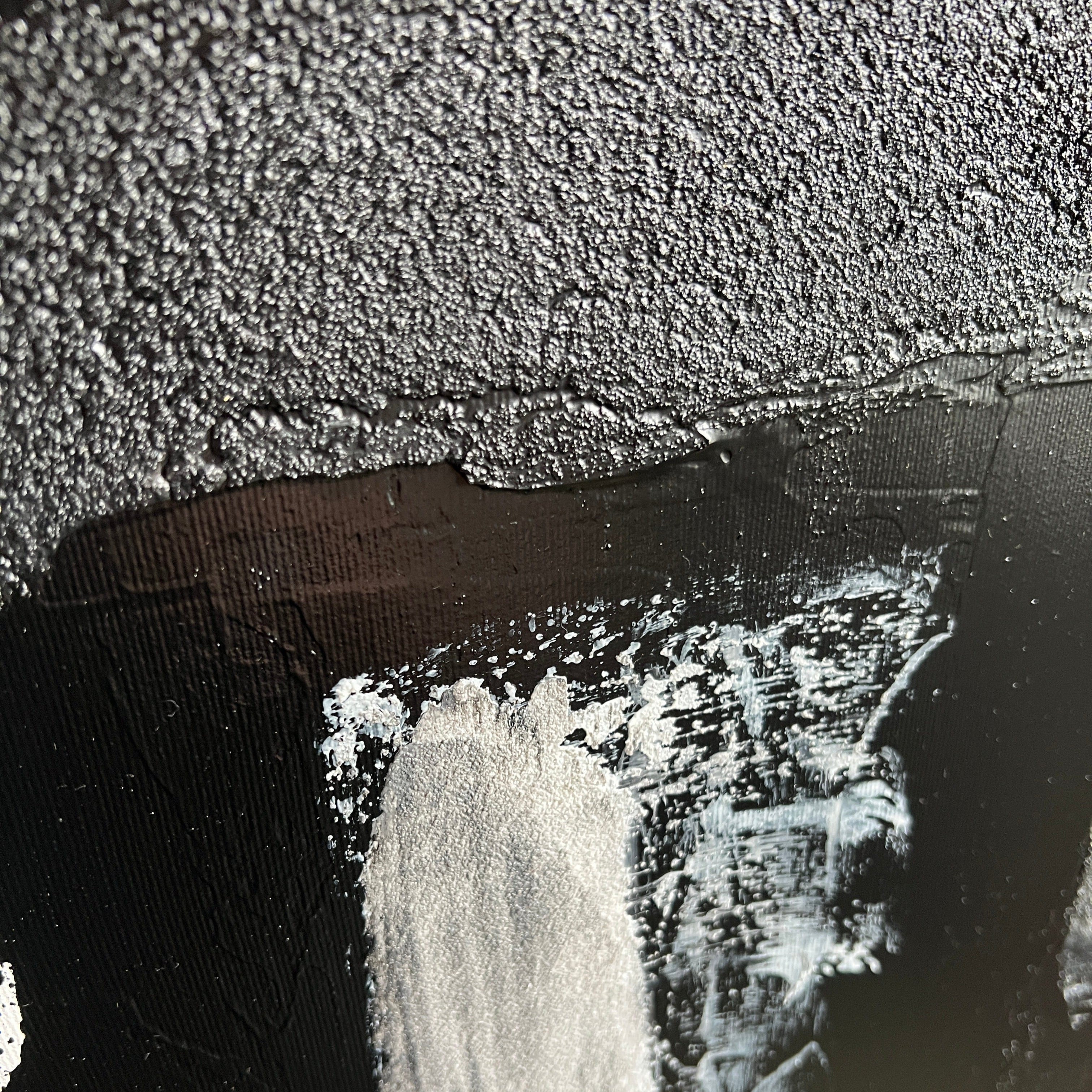 Textured minimalist layers painting BREAKTHROUGH