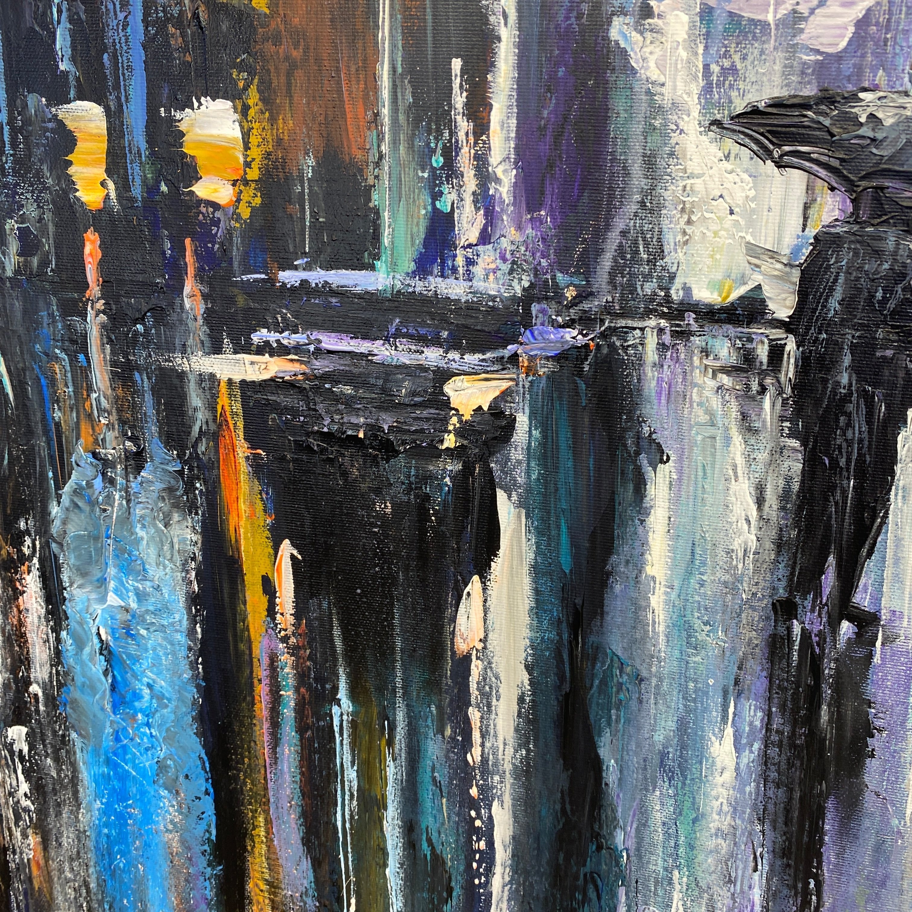 NIGHTTIME CITYSCAPE 39.4"x27.5"