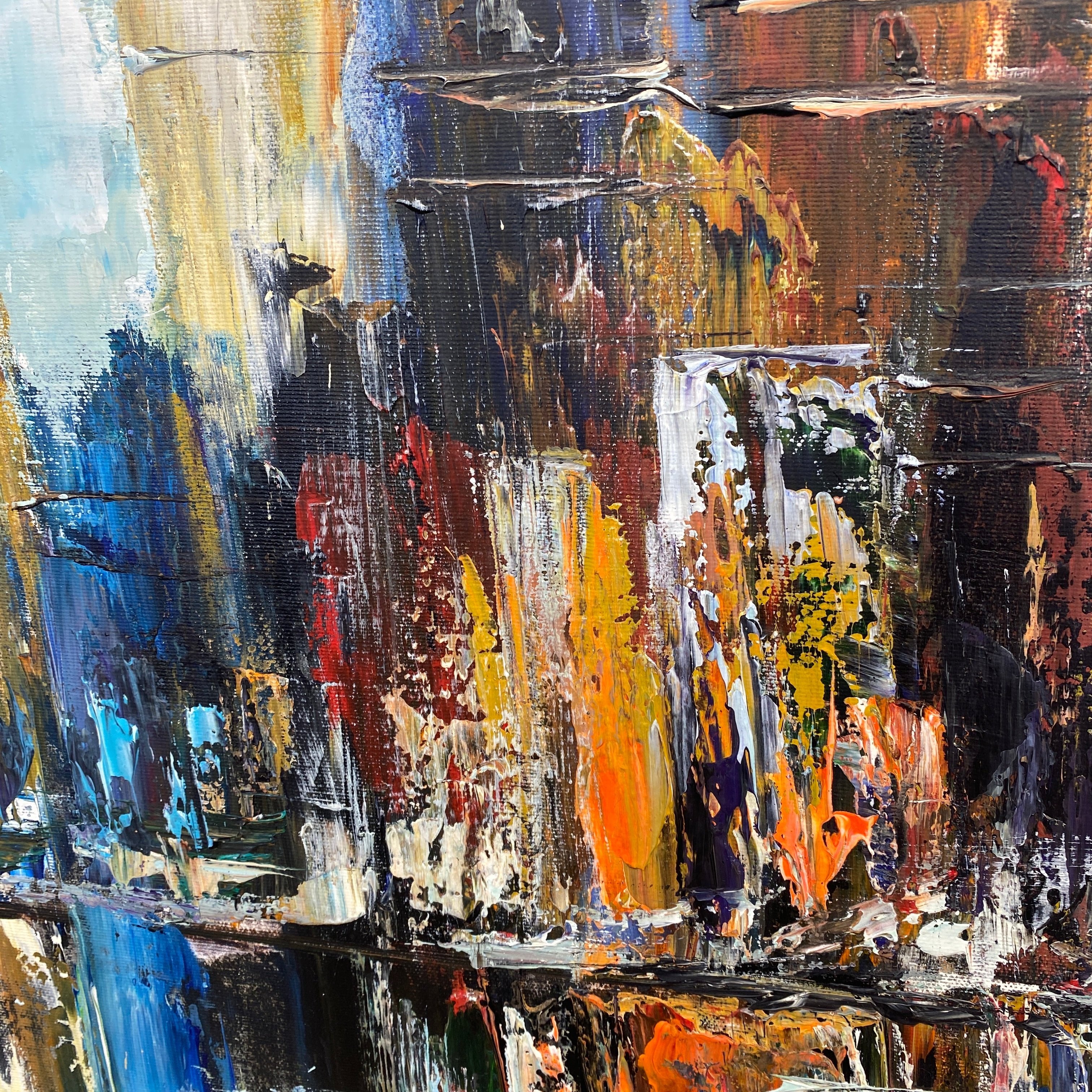 Abstract urban paintings DAYTIME CITYSCAPE
