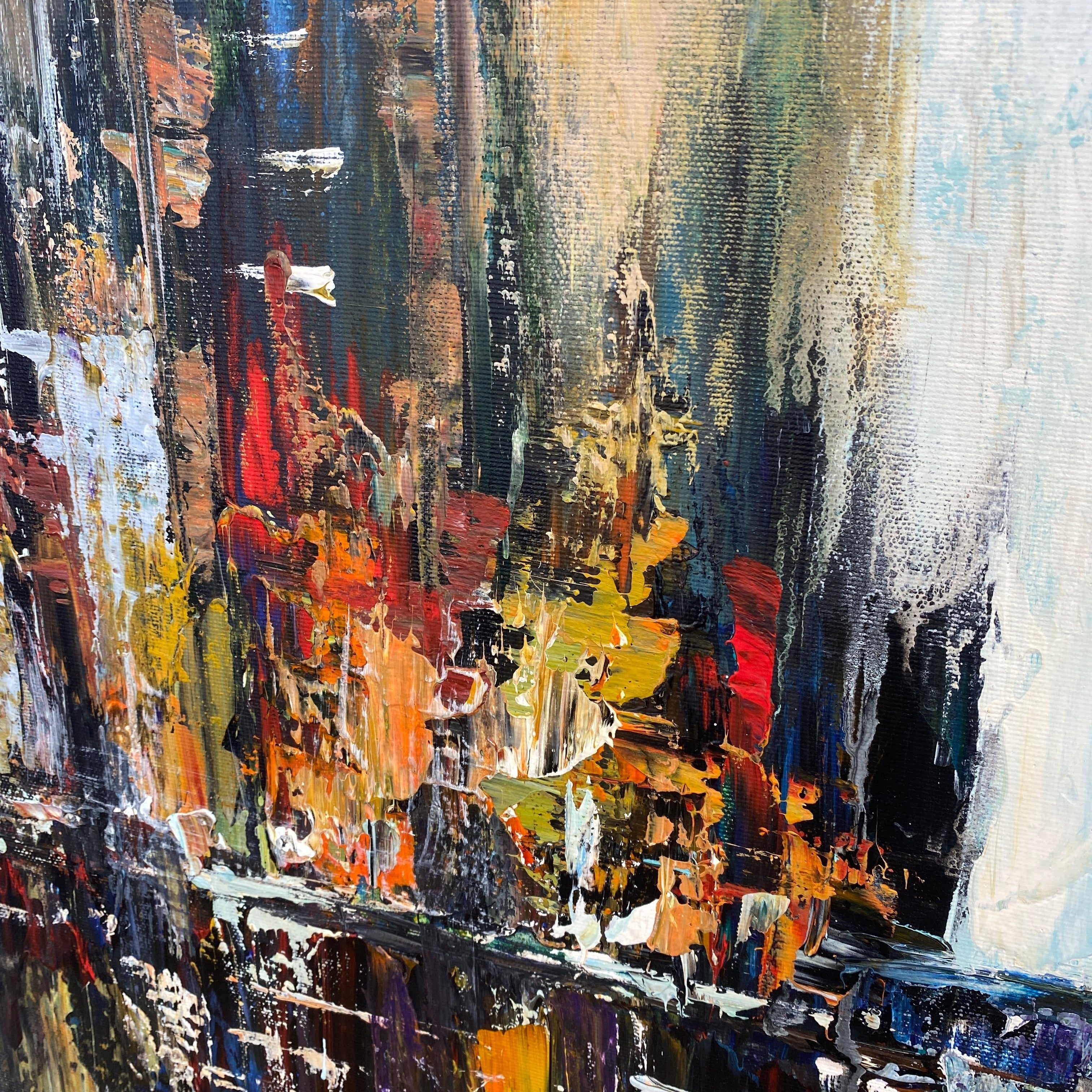 Abstract urban paintings DAYTIME CITYSCAPE