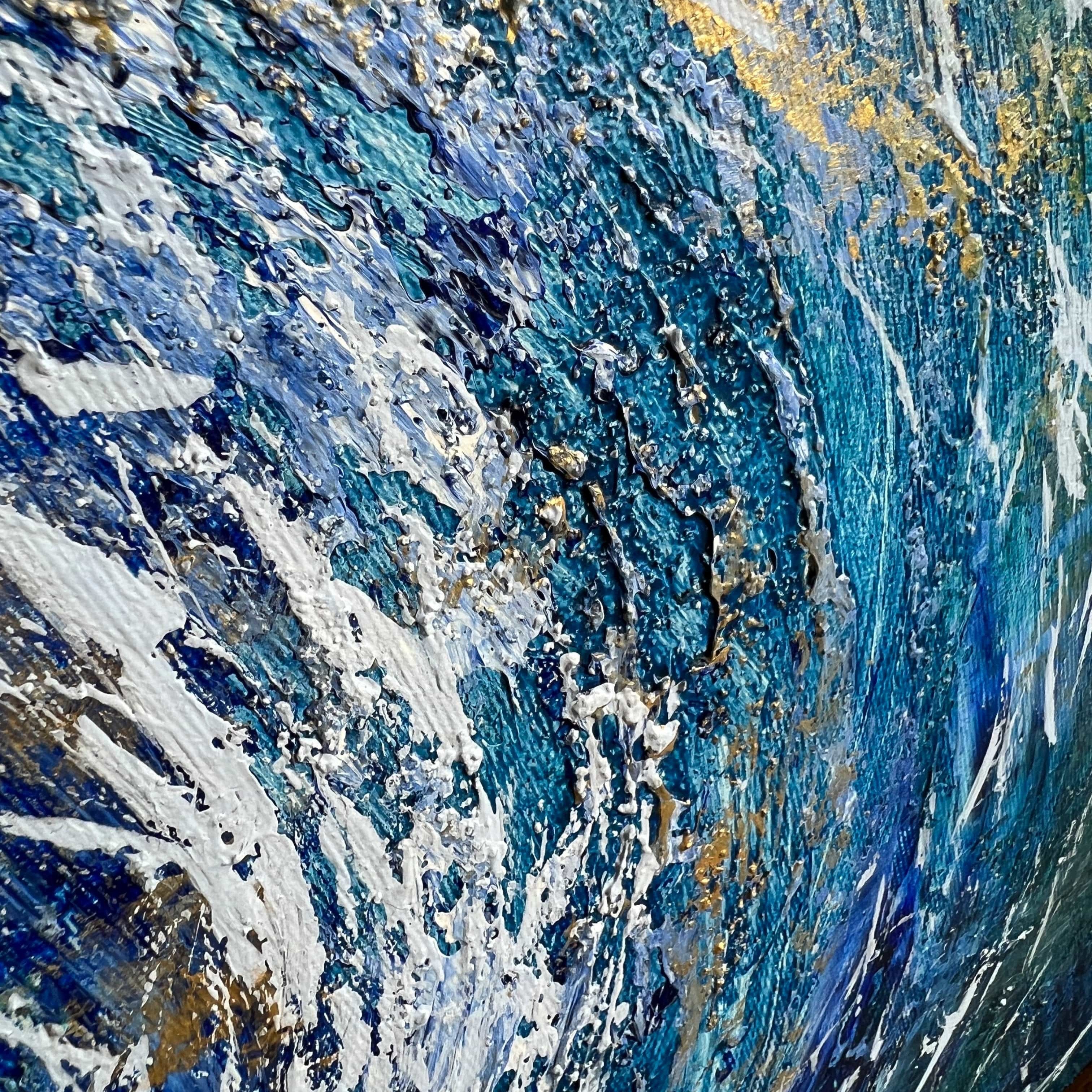 Dynamic abstract circular wall art SWIRL